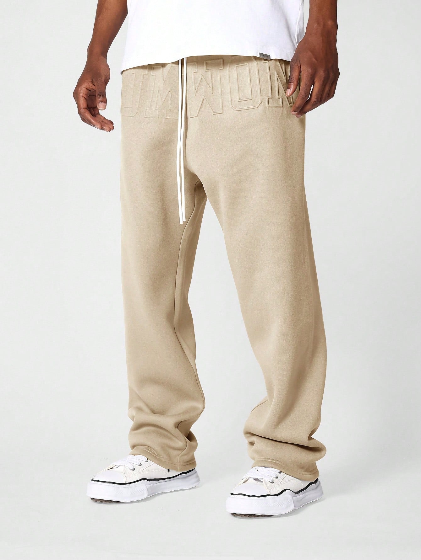 Drop Crotch Jogger With Embossing