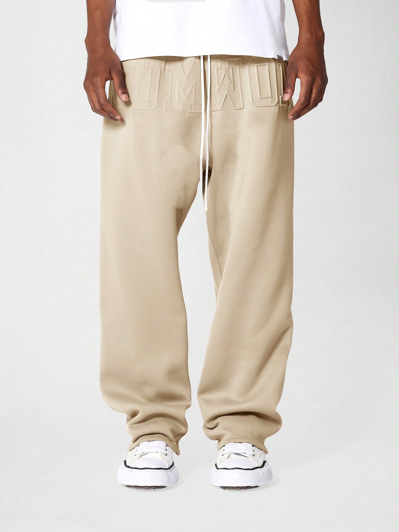 Drop Crotch Jogger With Embossing