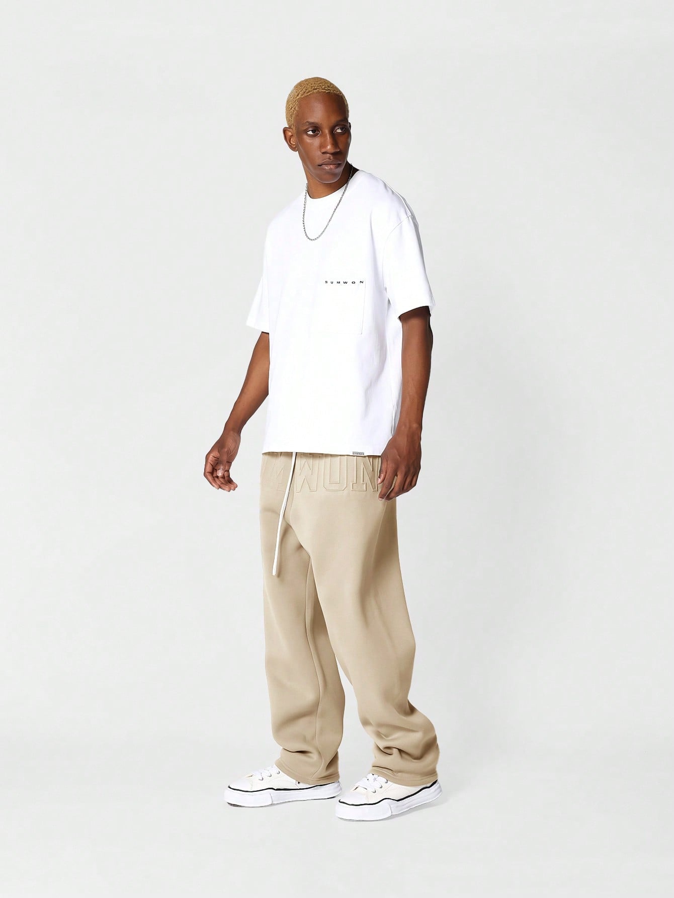 Drop Crotch Jogger With Embossing