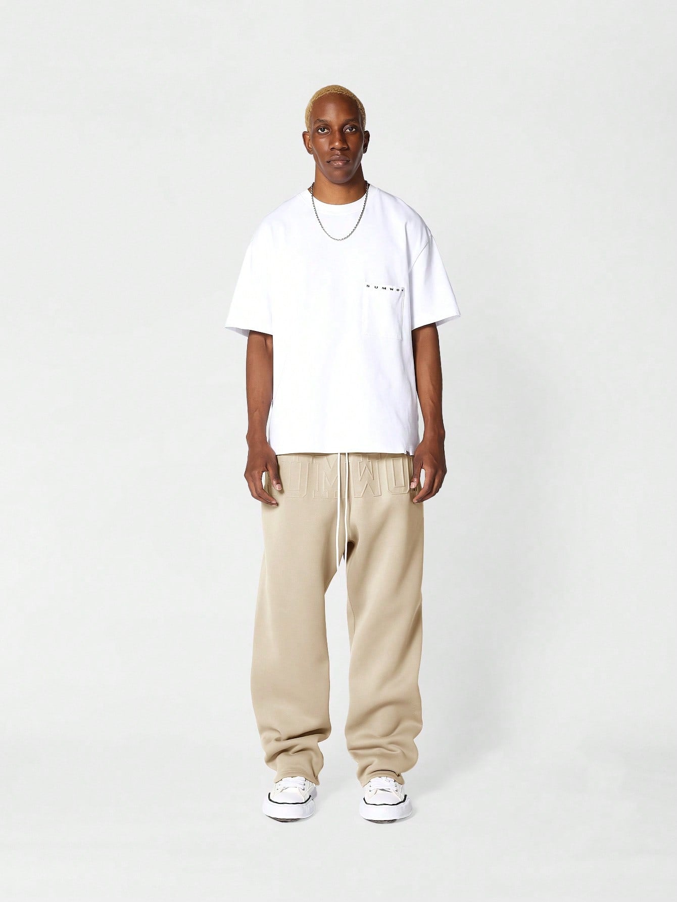 Drop Crotch Jogger With Embossing