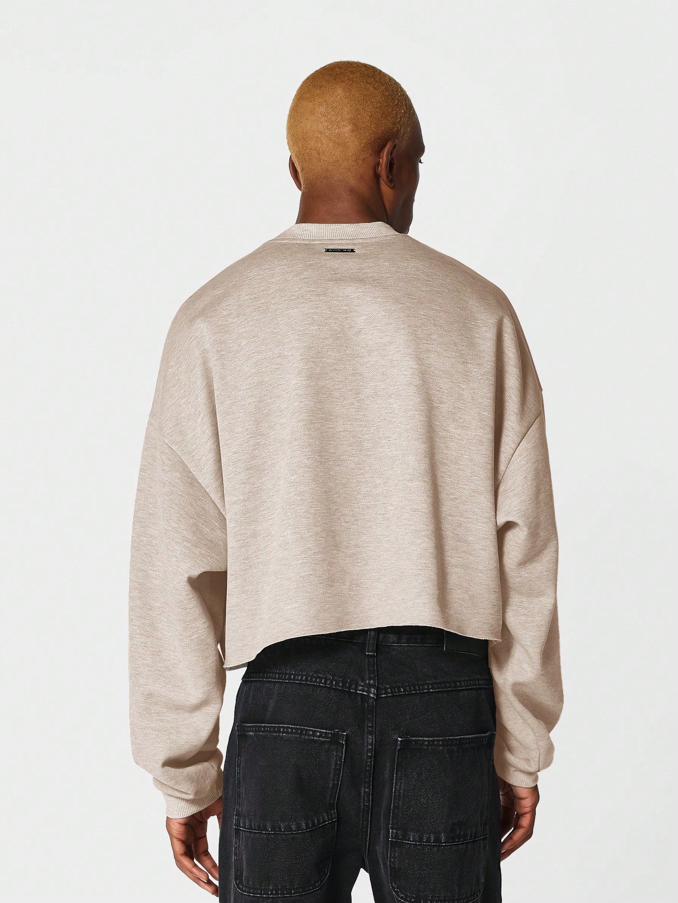 Cropped Crew Neck Sweatshirt