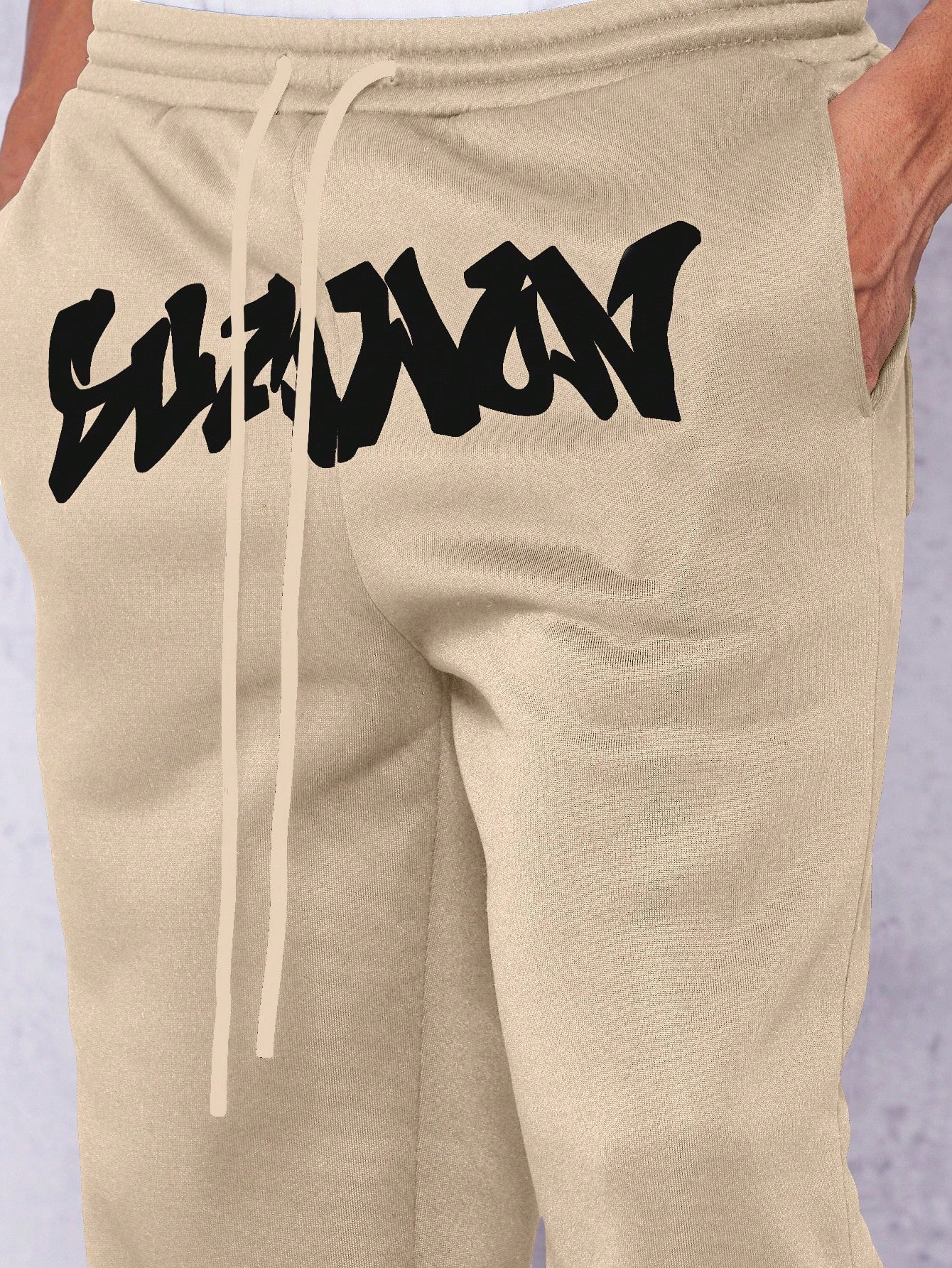 Straight Leg Jogger Pant With Front Graphic