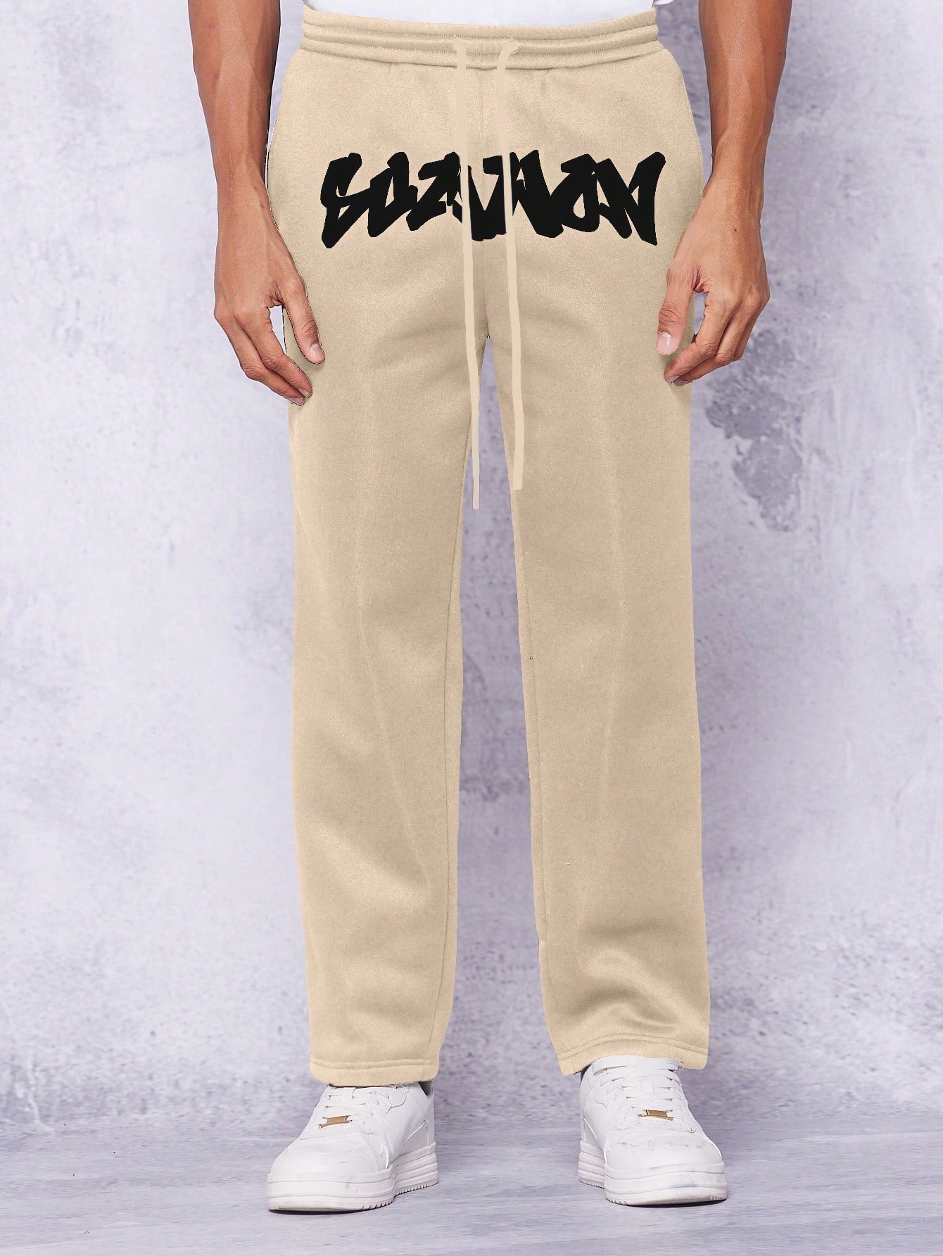 Straight Leg Jogger Pant With Front Graphic