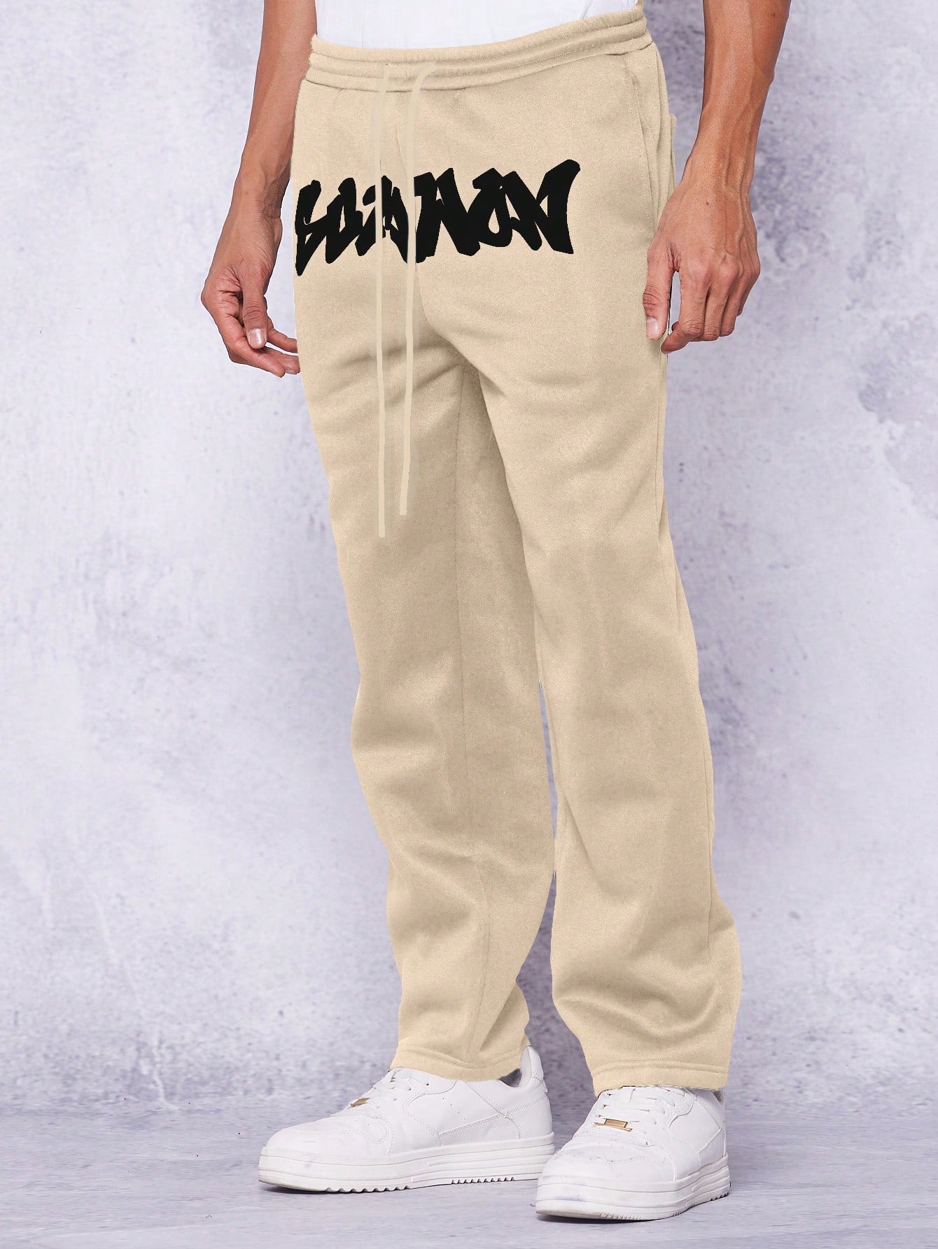 Straight Leg Jogger Pant With Front Graphic