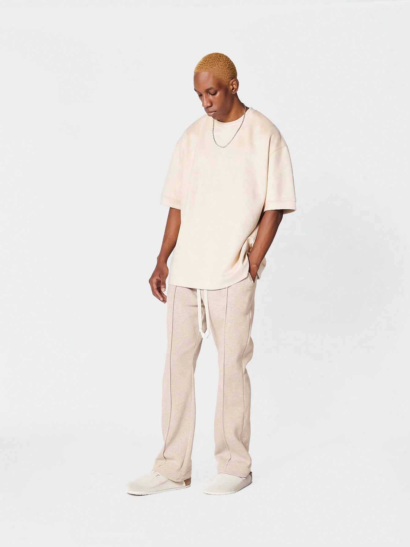 Flare Fit Pleated Jogger