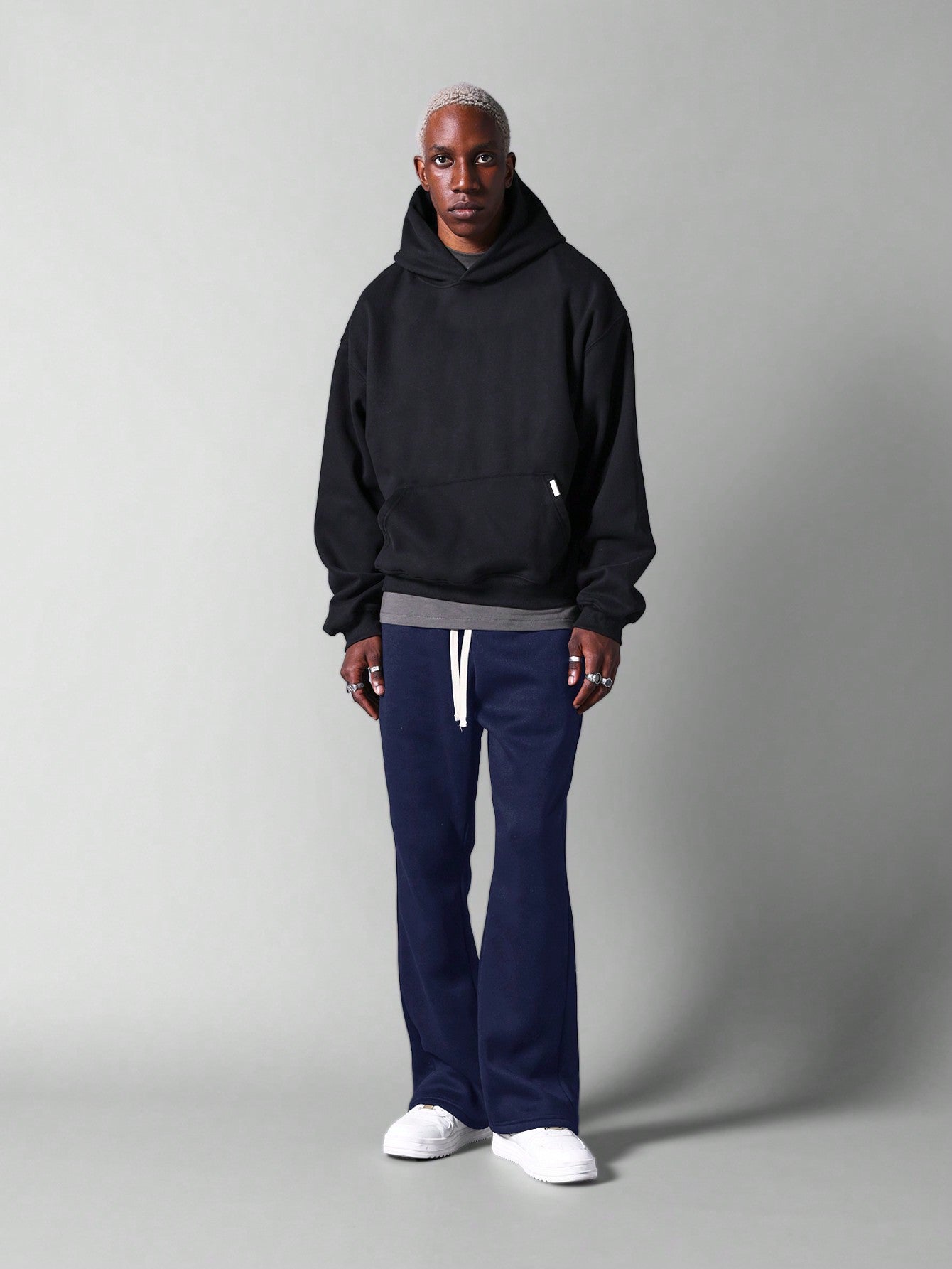 Flare Fit Sweatpants With Drawcords