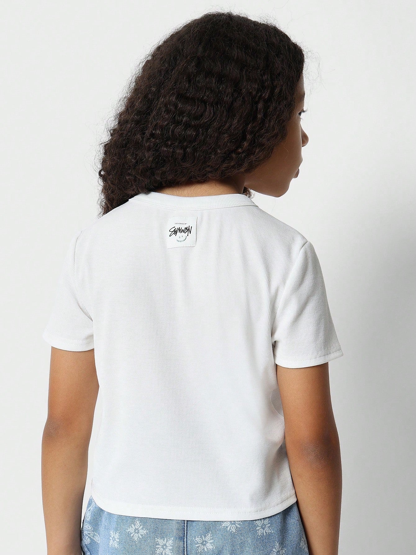 Tween Girls Ribbed Tee