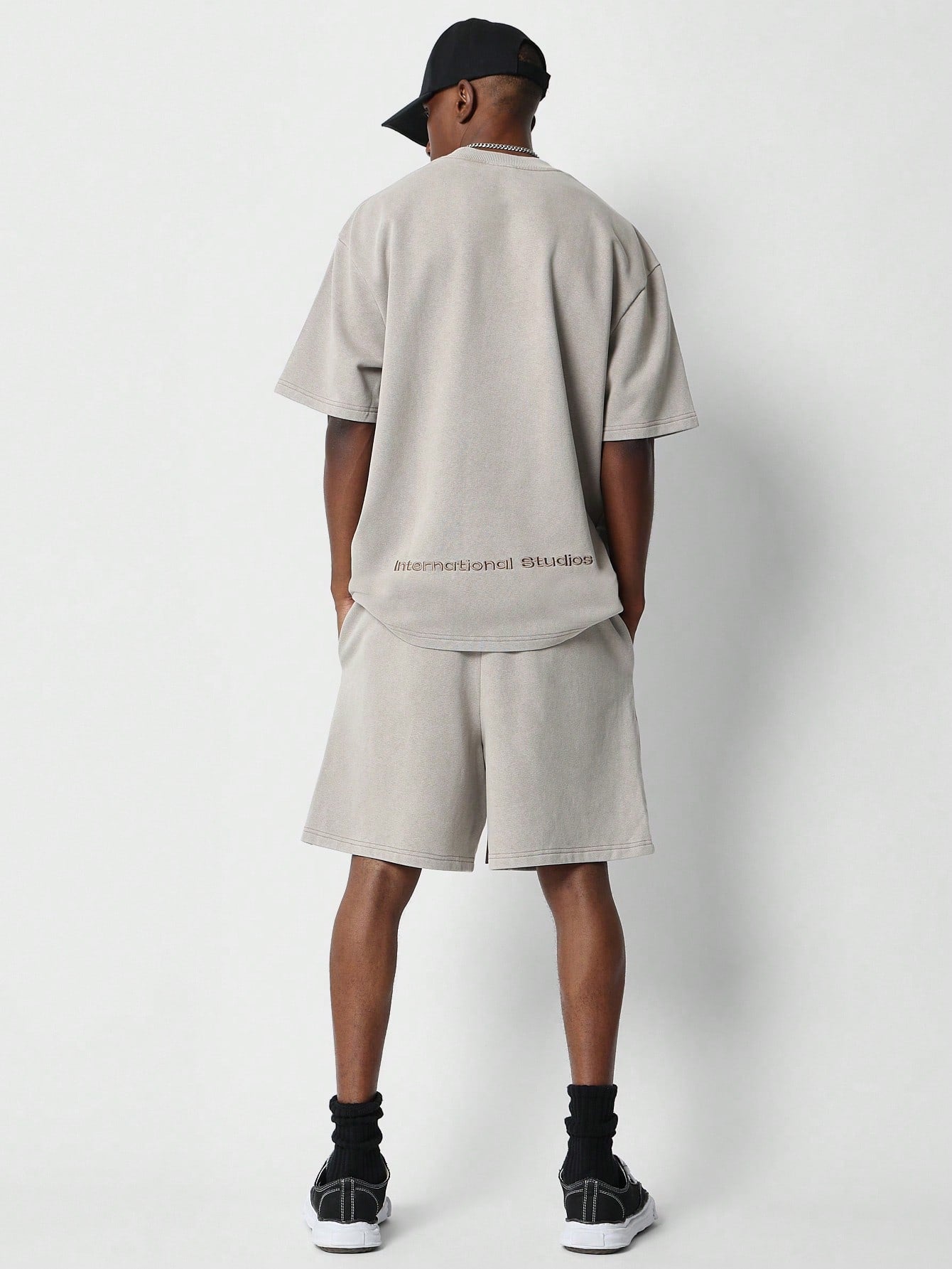 Heavyweight Oversized Fit Tee And Short 2 Piece Set