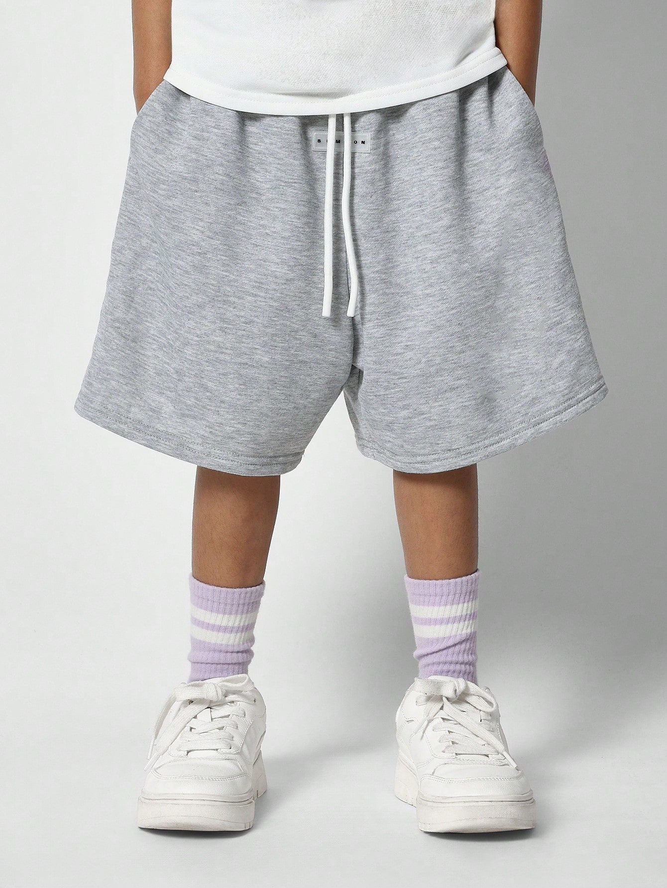 Tween Girls Oversized Fit Raglan Tee With Short 2 Piece Set