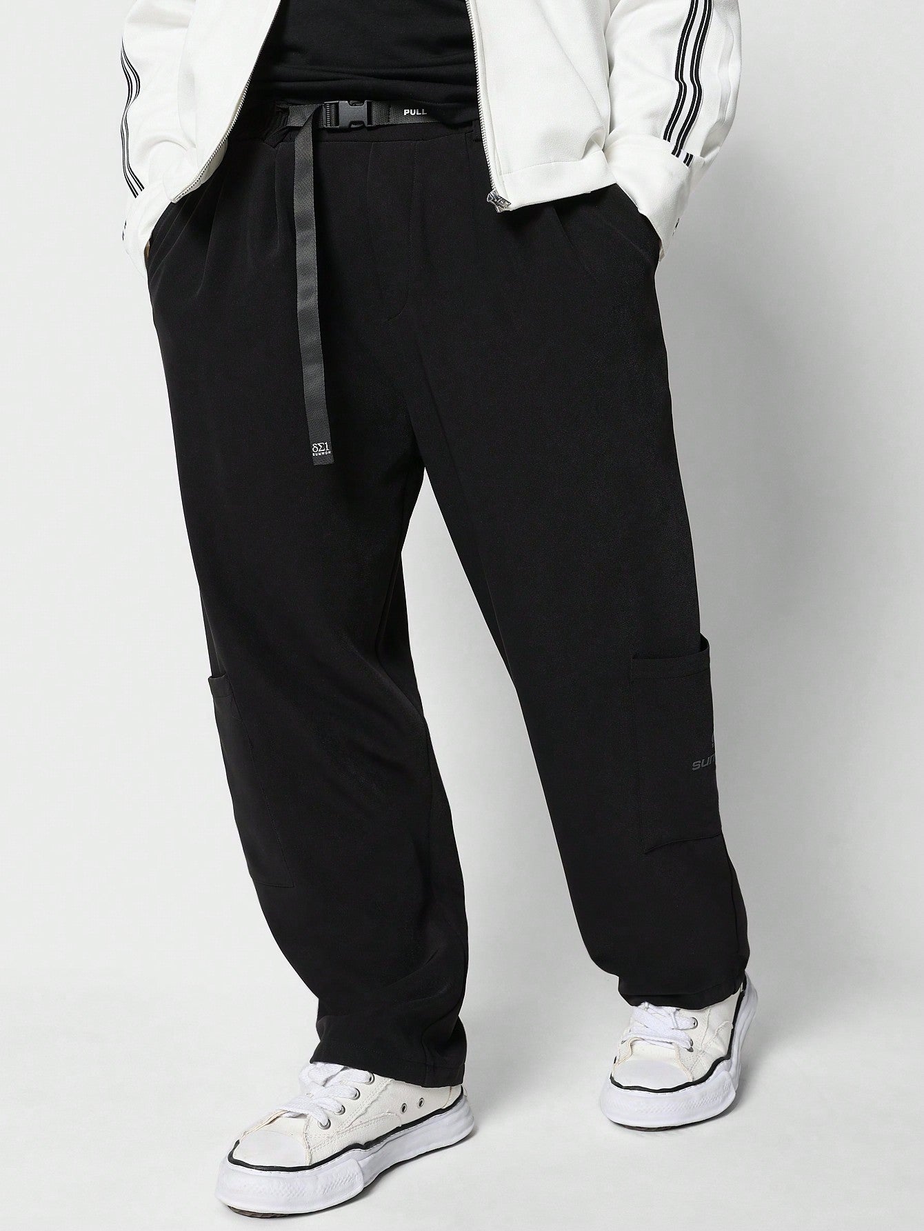 Cargo Woven Pant With Side Print