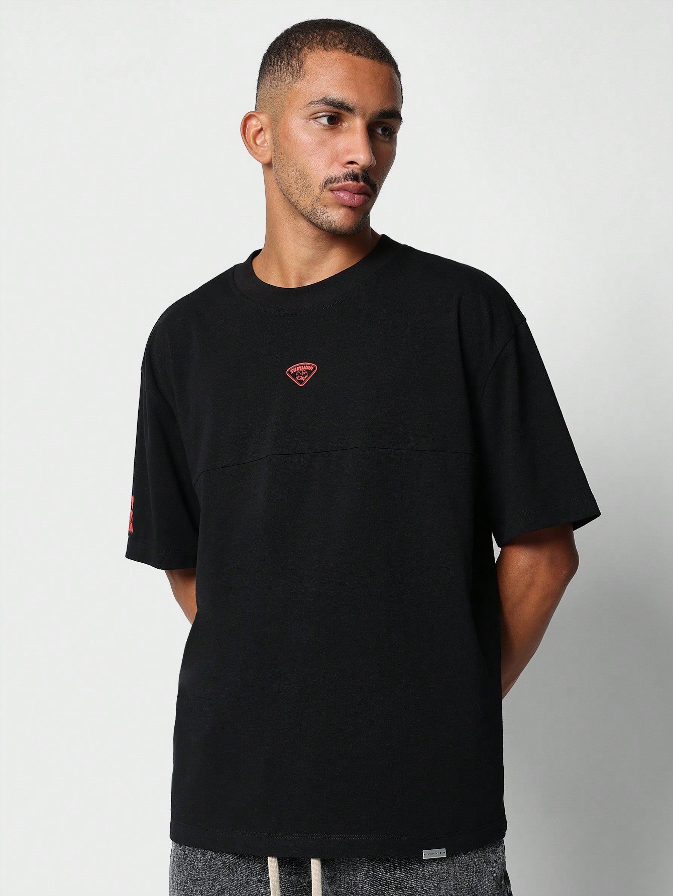 Regular Fit Tee With Back Print