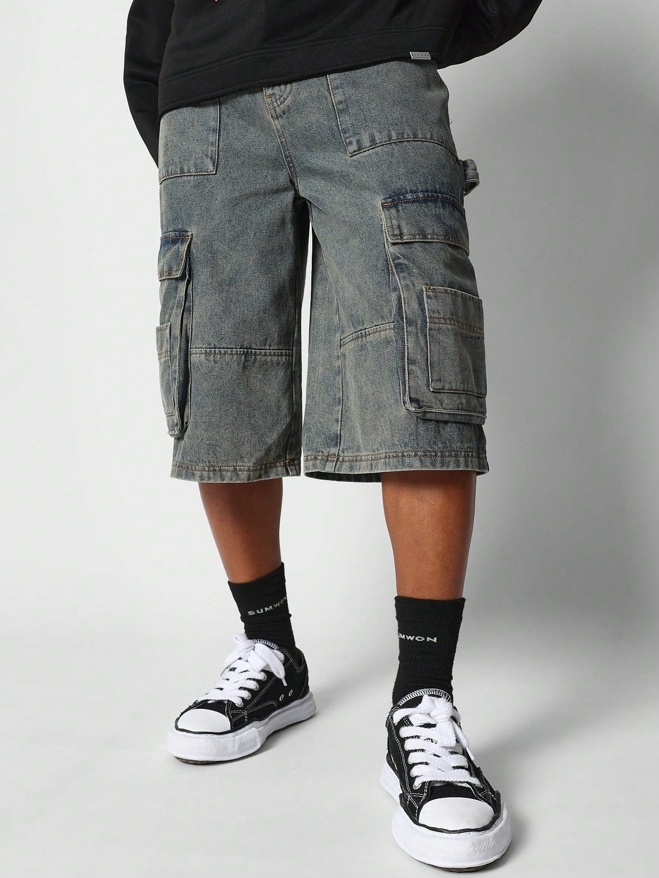 Cargo Denim Jorts