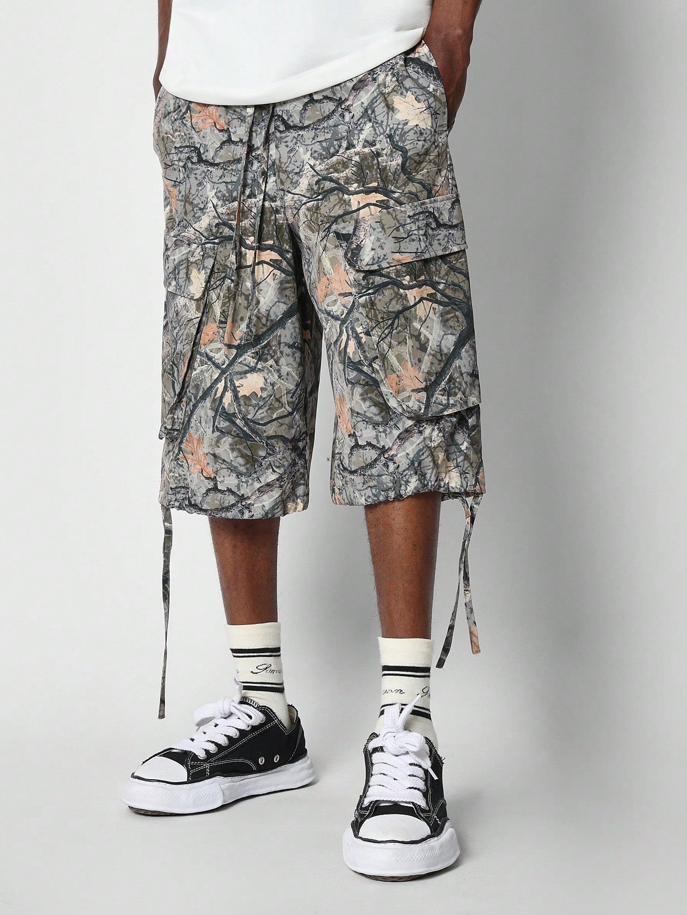 Cargo Jorts With All Over Print