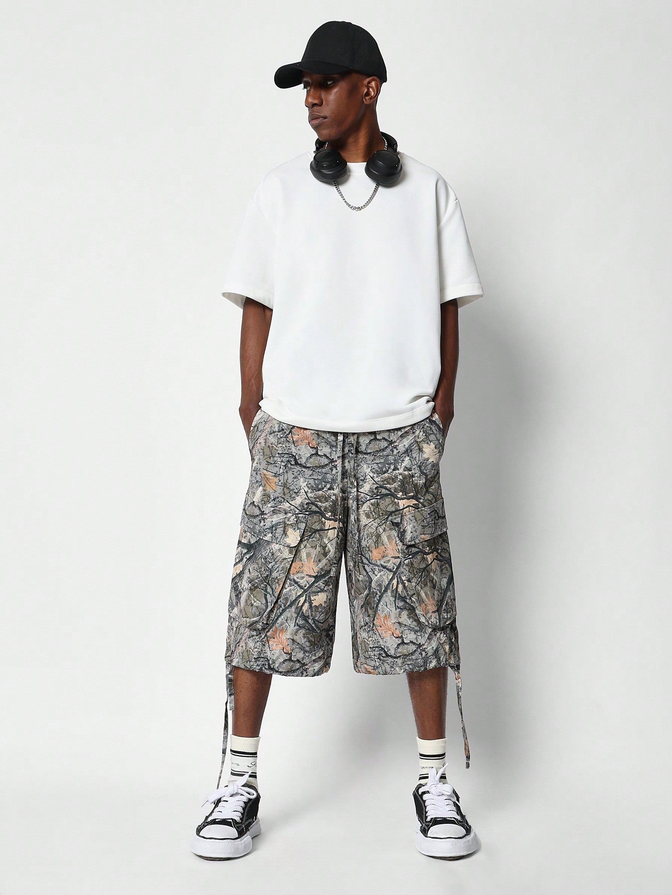 Cargo Jorts With All Over Print