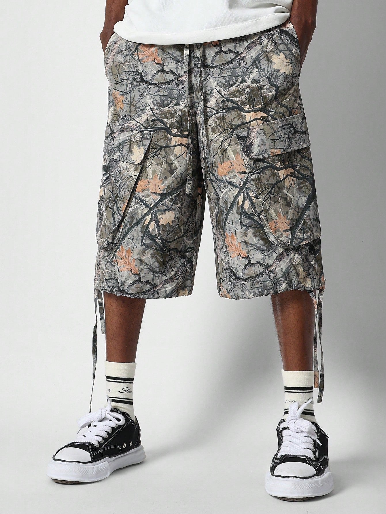 Cargo Jorts With All Over Print