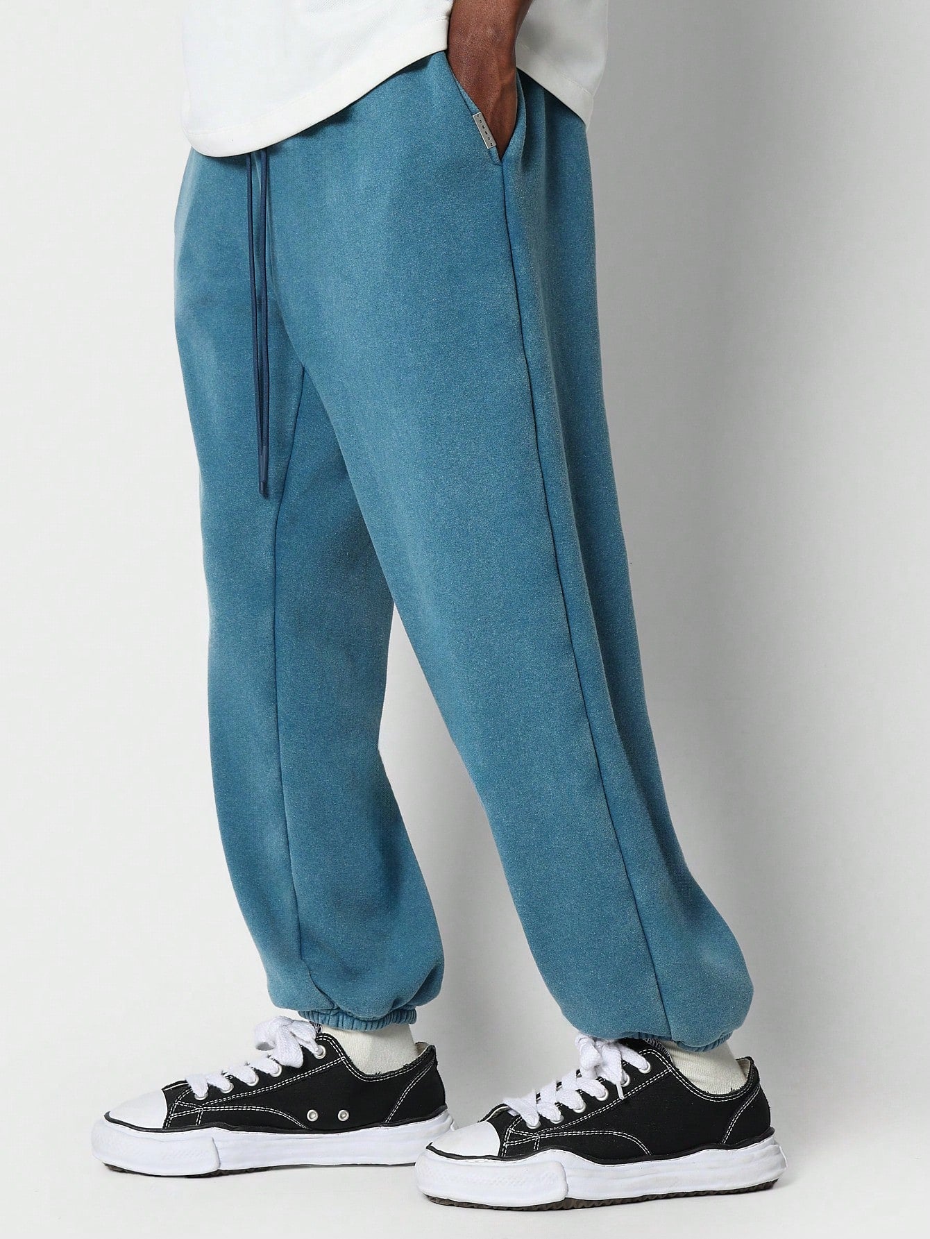 Drop Crotch Washed Jogger