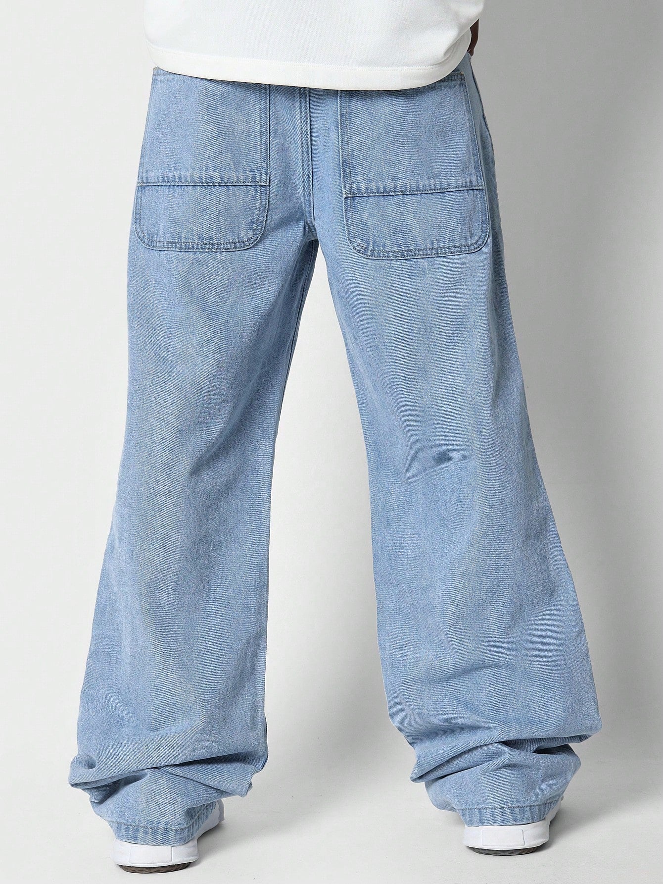 Loose Fit Jean With Front Thunder Graphic