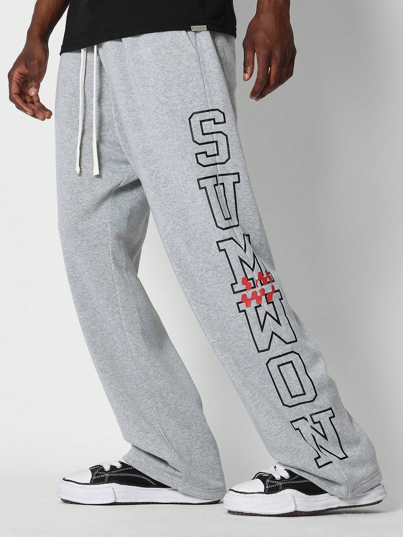 Drop Crotch Jogger Pant With Front Graphic