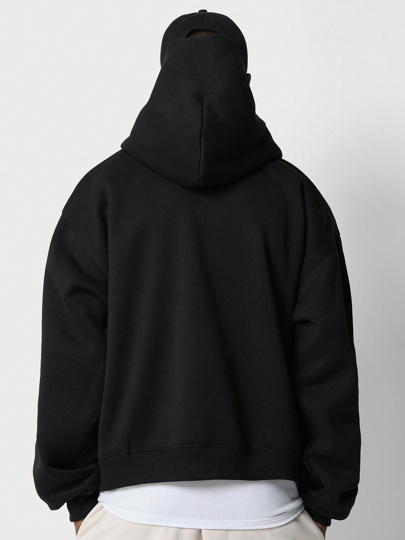 Regular Fit Overhead Hoodie With Front Graphic Print