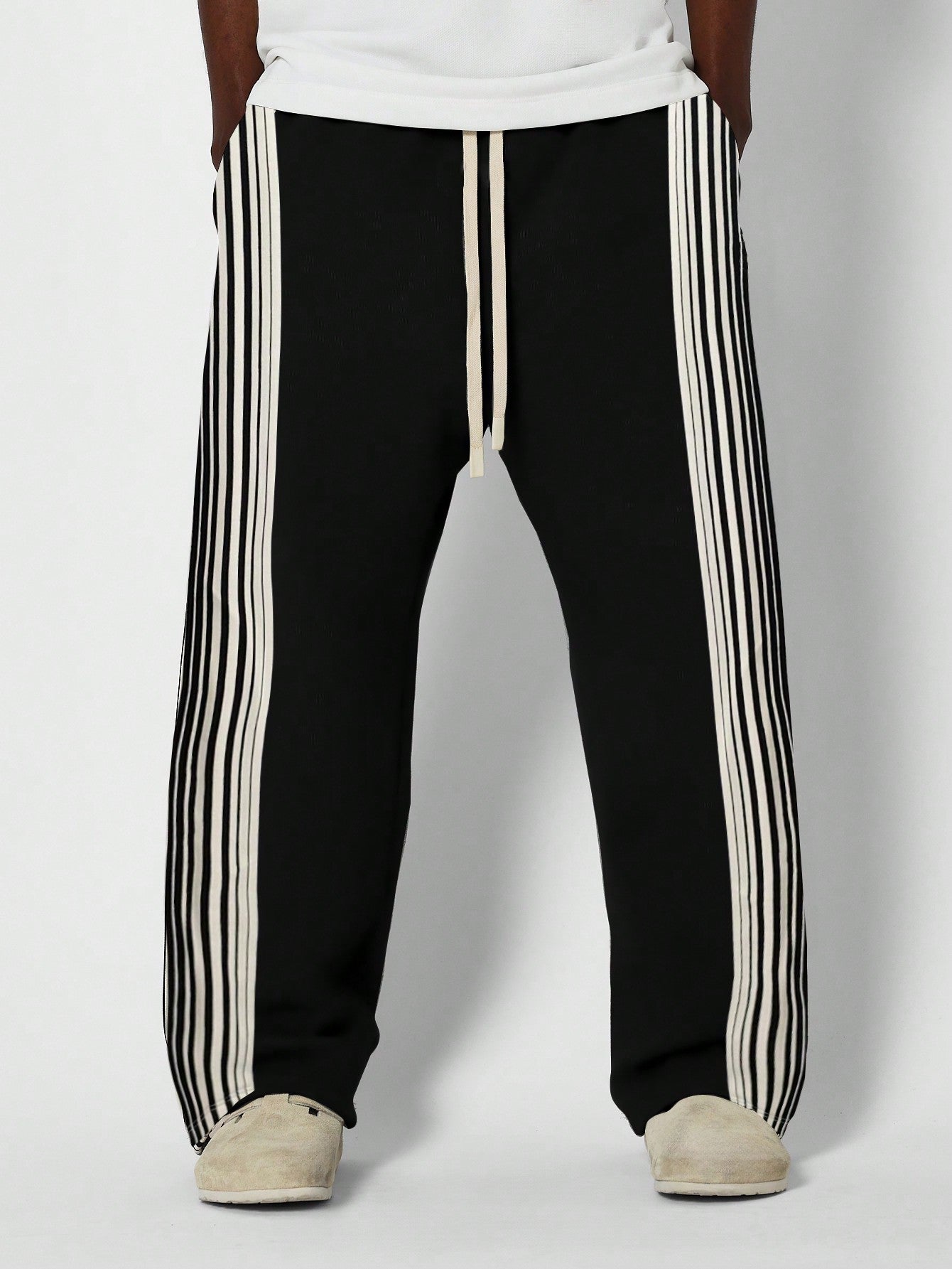 Straight Fit Jogger With Side Tape Detail