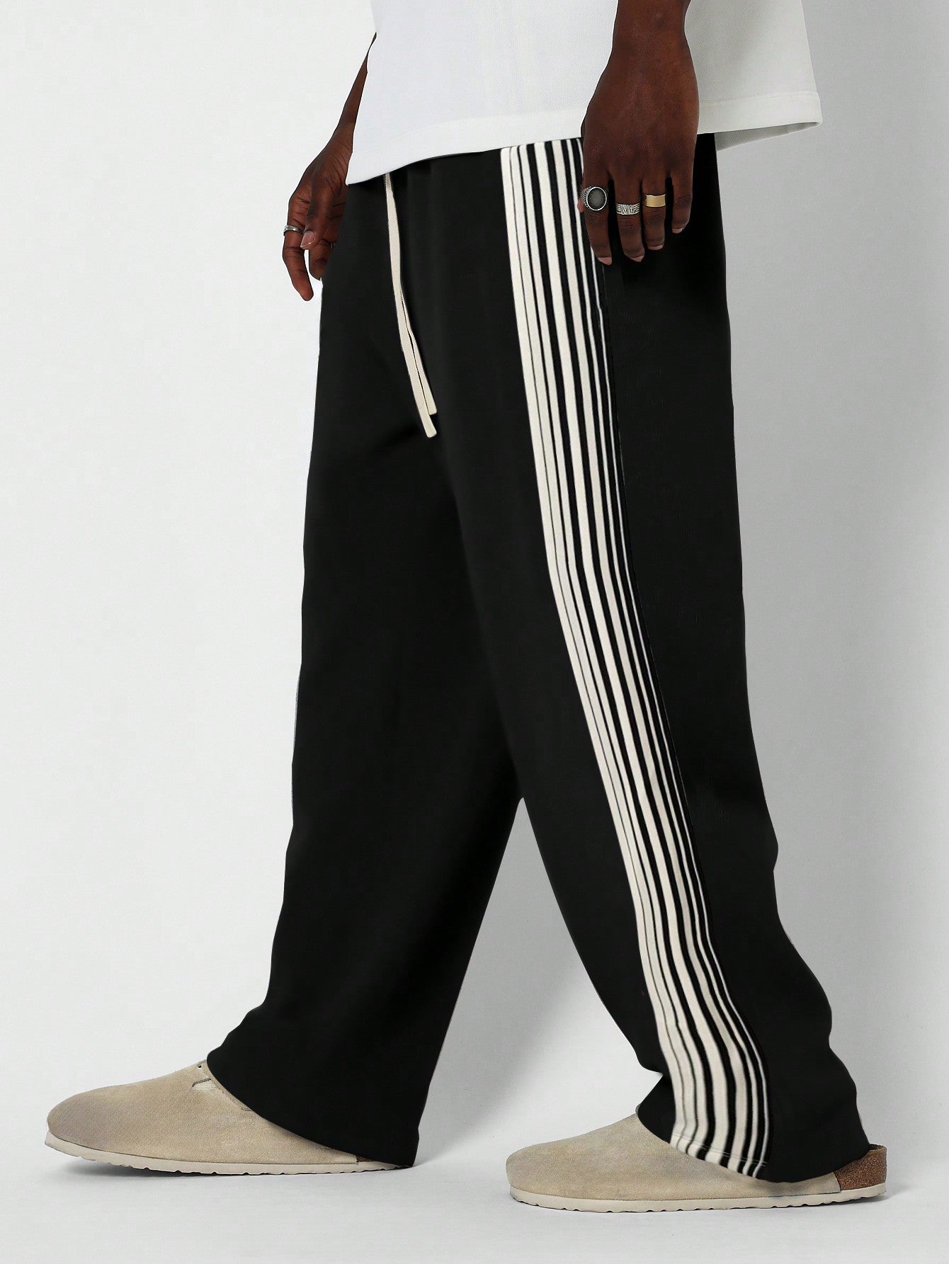 Straight Fit Jogger With Side Tape Detail