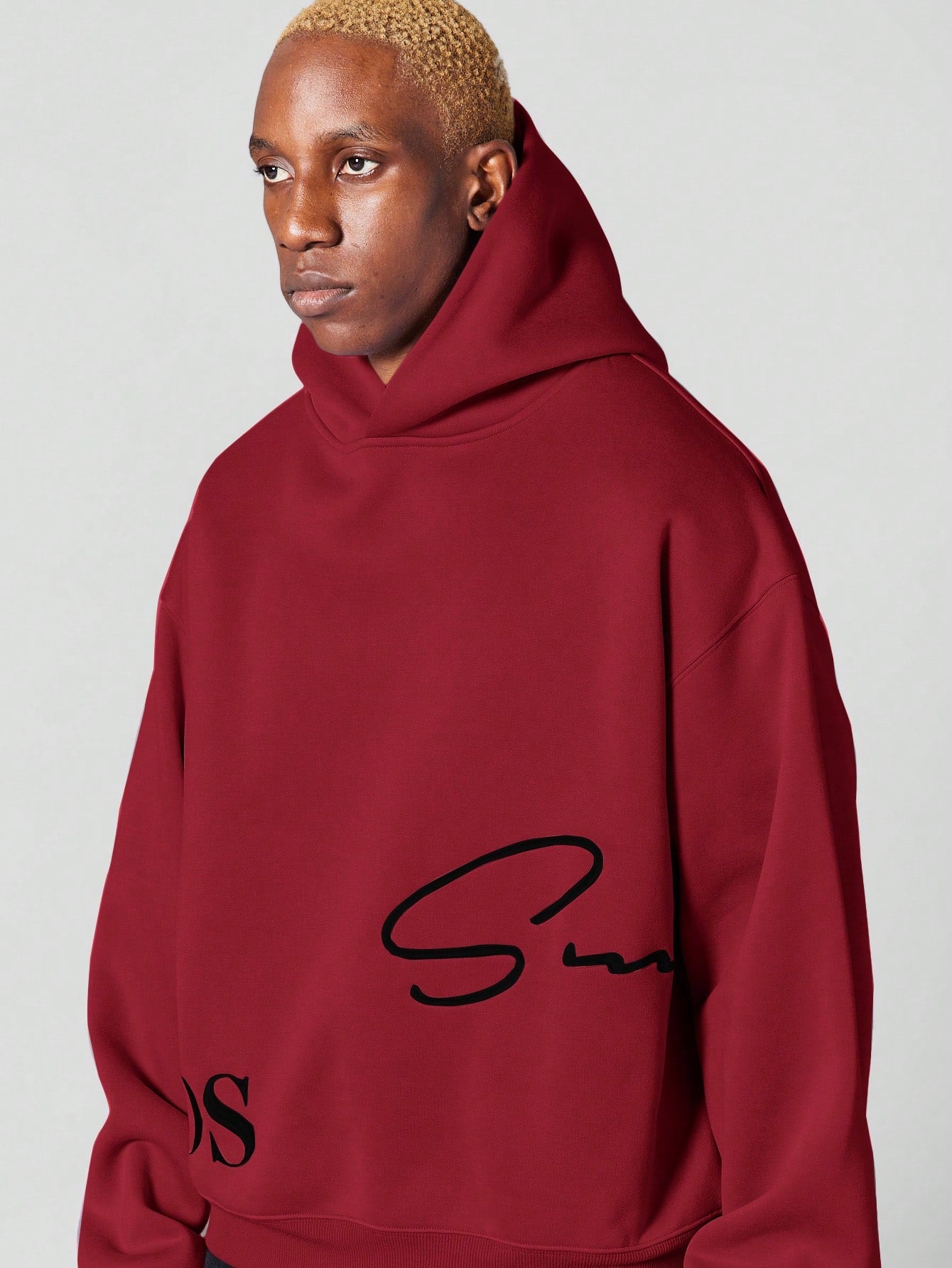 Regular Fit Overhead Hoodie With Signature Embroidery