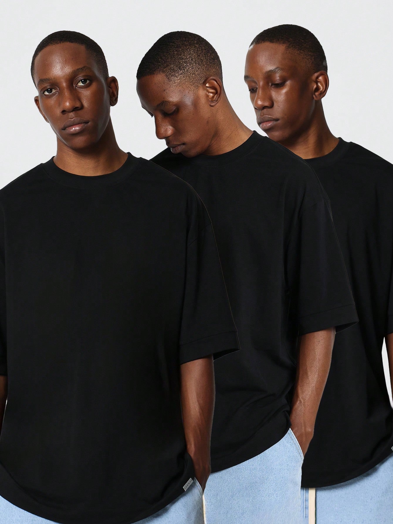 Oversized Fit Essential Tee 3 Pack