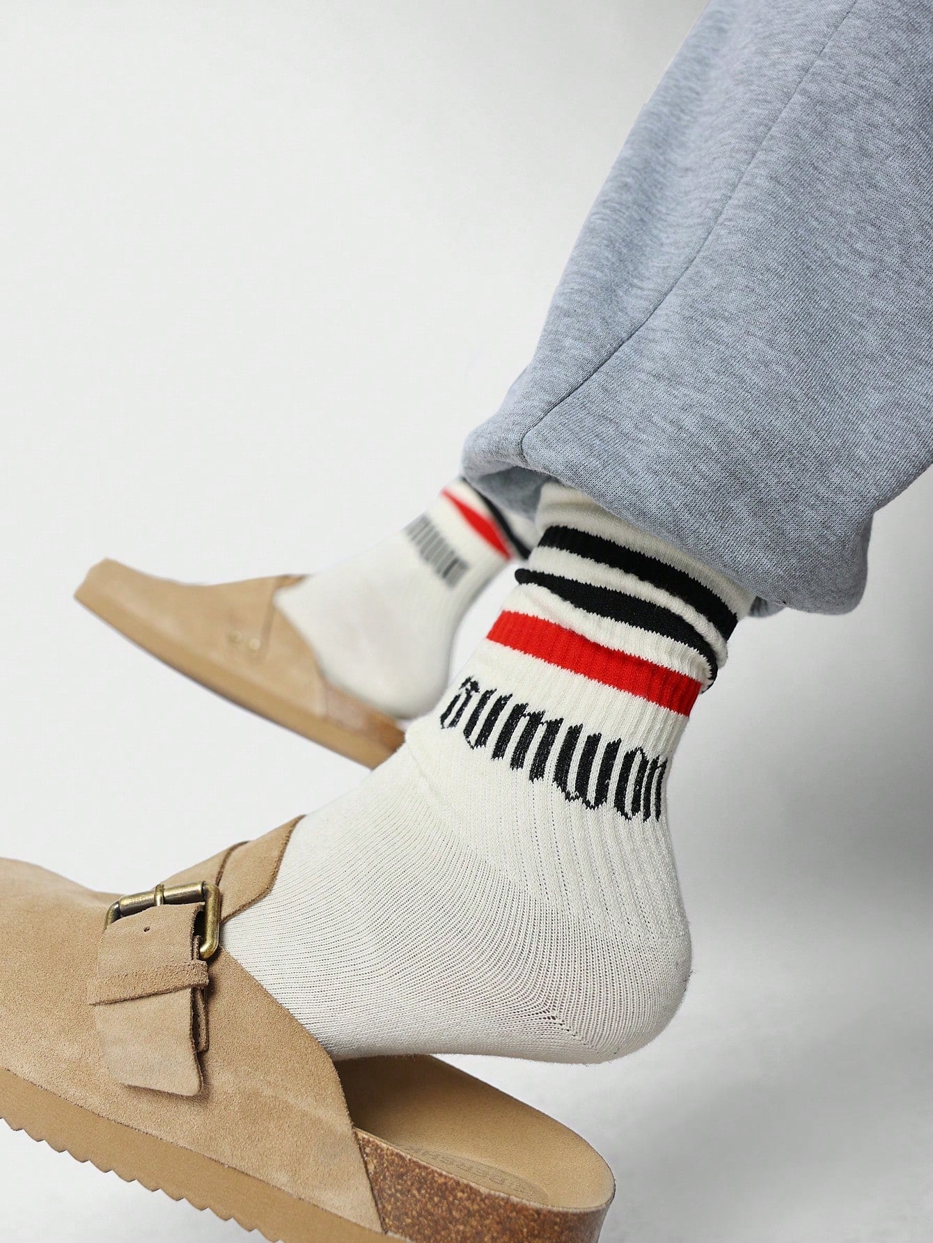 2 Pack Color Blocked Stripe Essential Socks