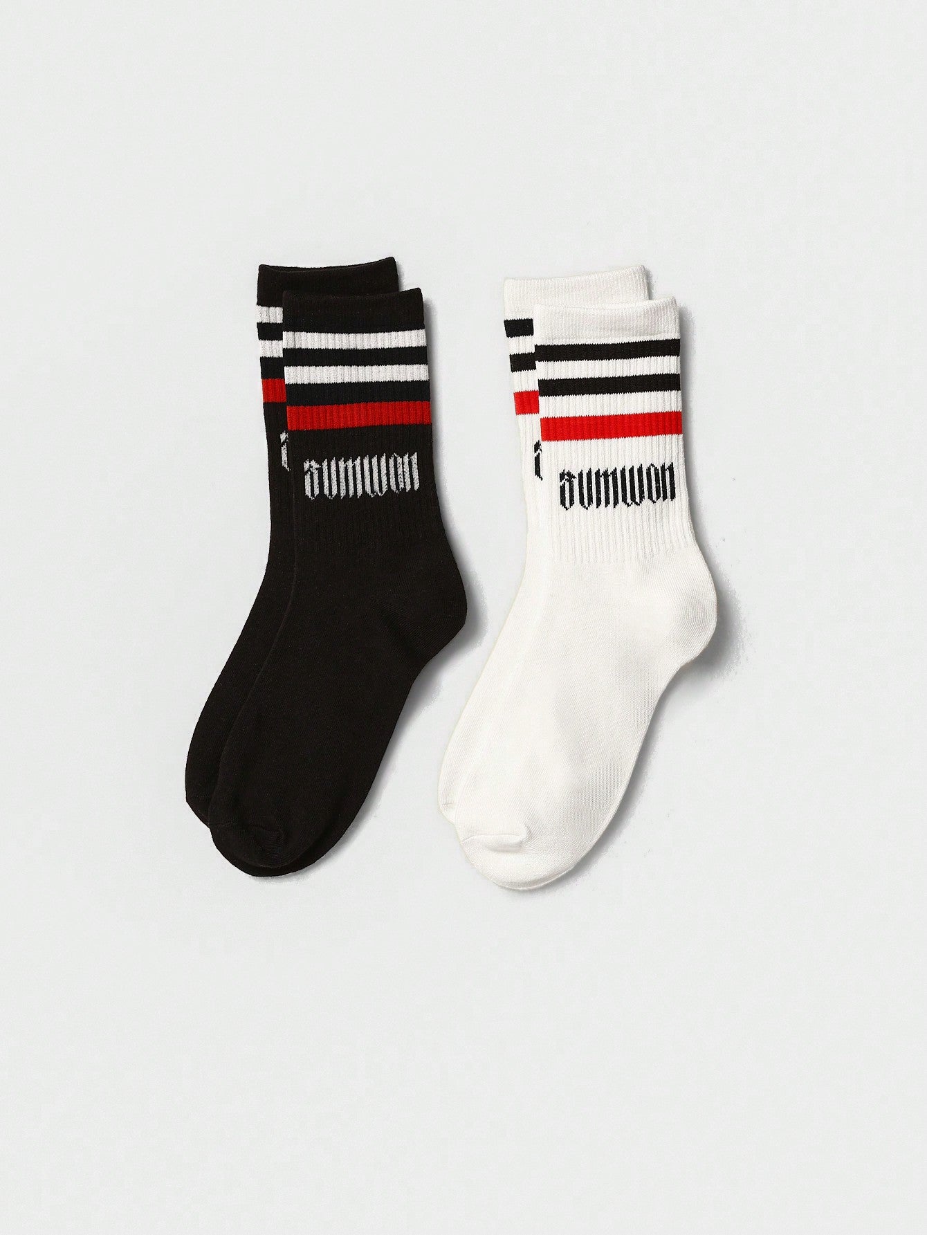 2 Pack Color Blocked Stripe Essential Socks College Ready