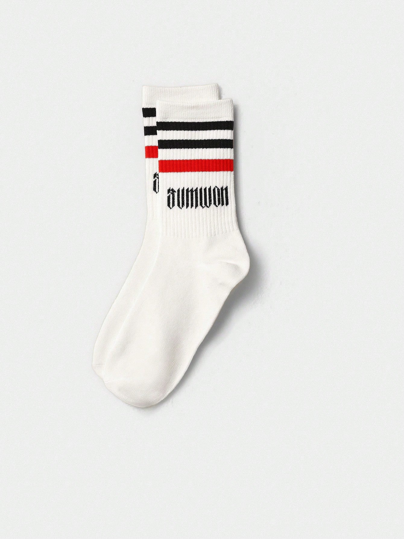 2 Pack Color Blocked Stripe Essential Socks