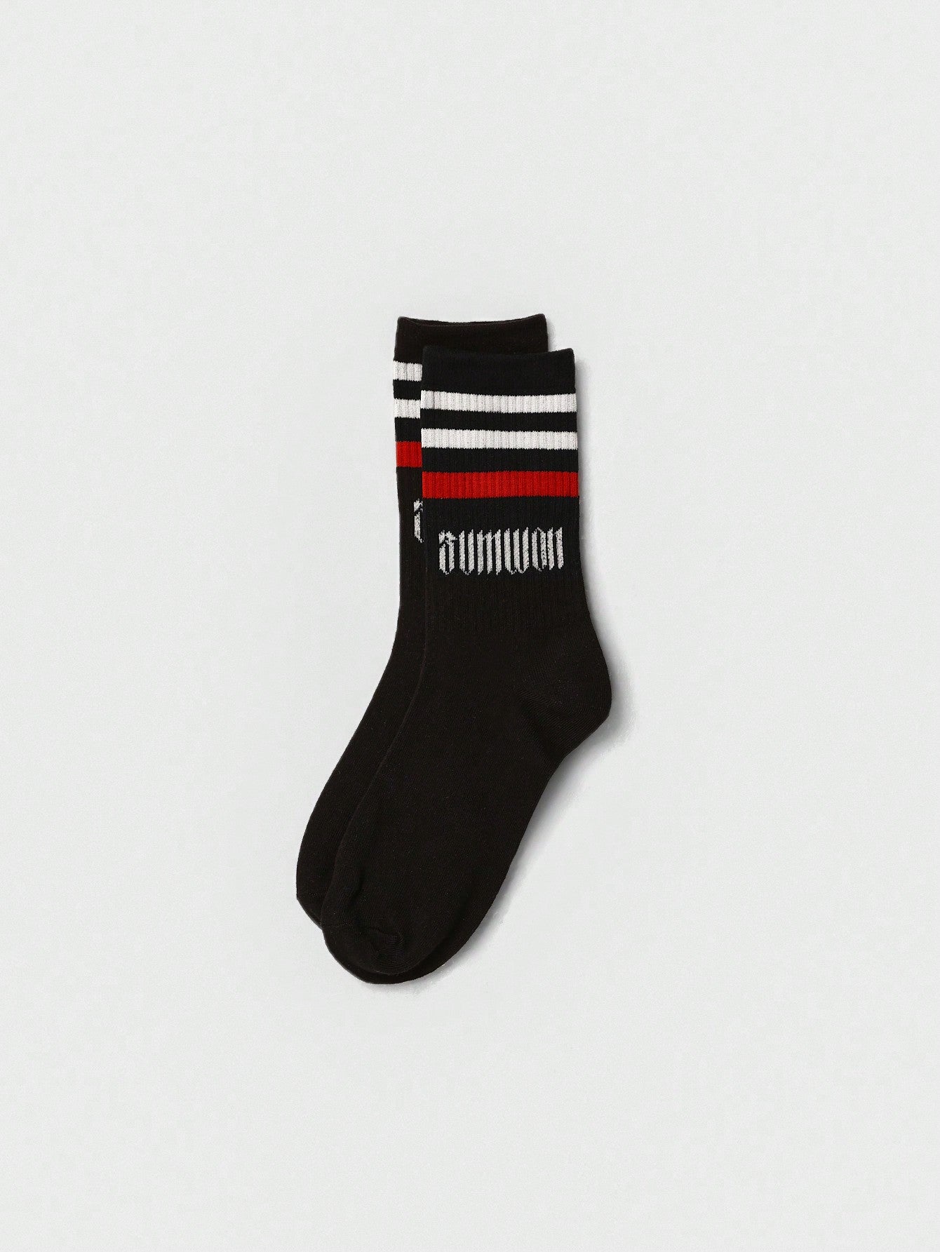 2 Pack Color Blocked Stripe Essential Socks