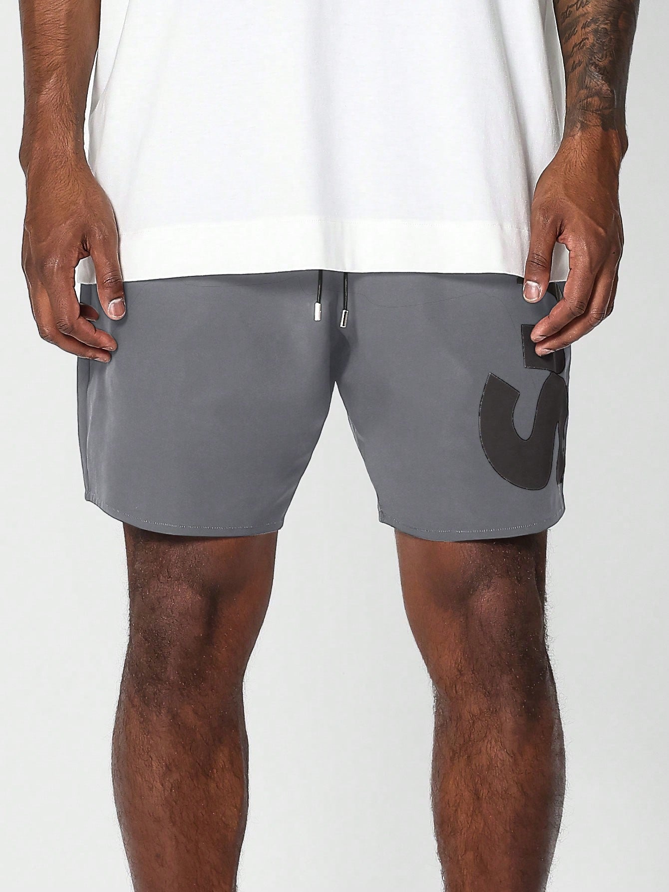 Nylon Short With Graphic For Daily Wear