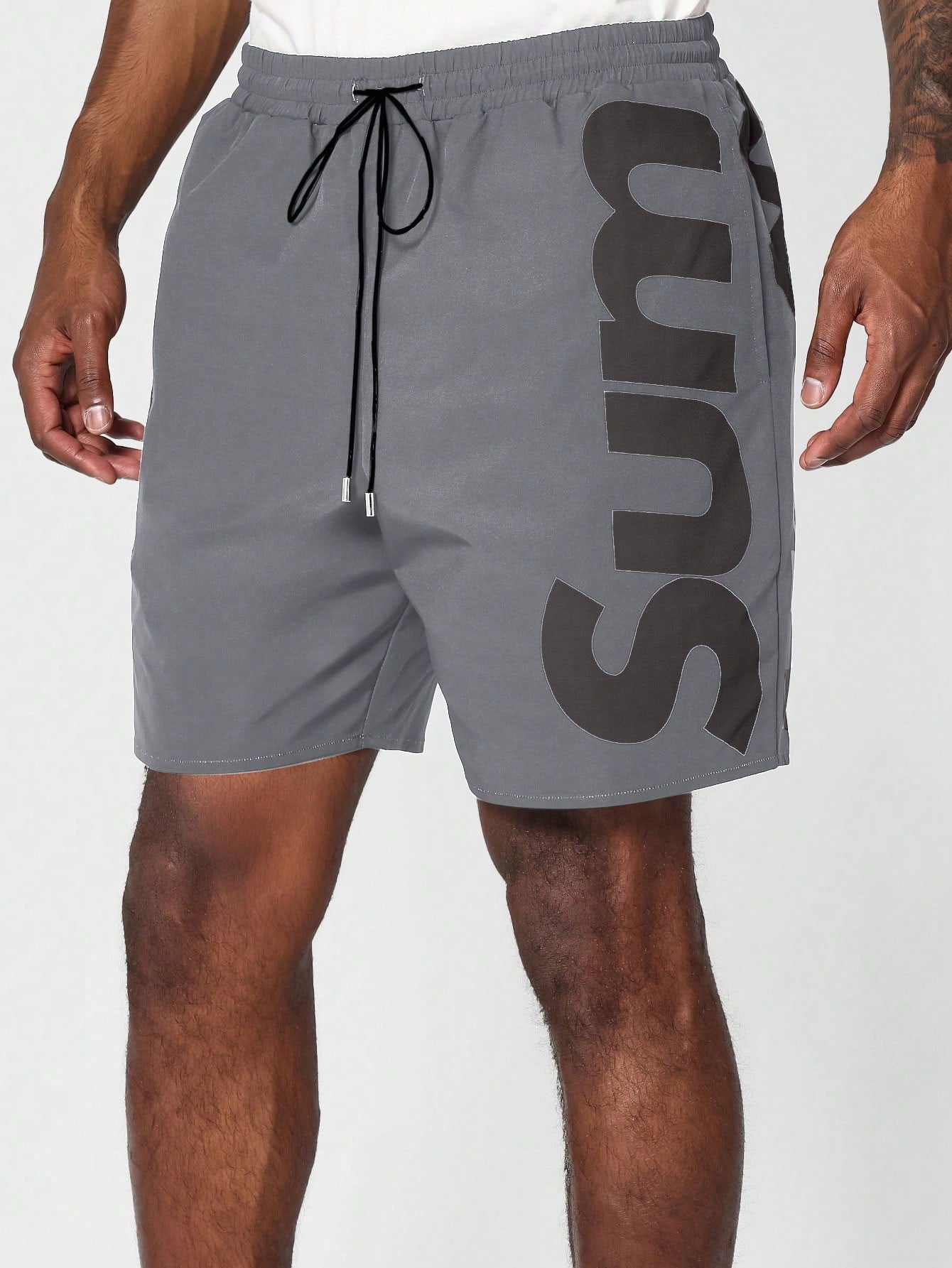 Nylon Short With Graphic For Daily Wear