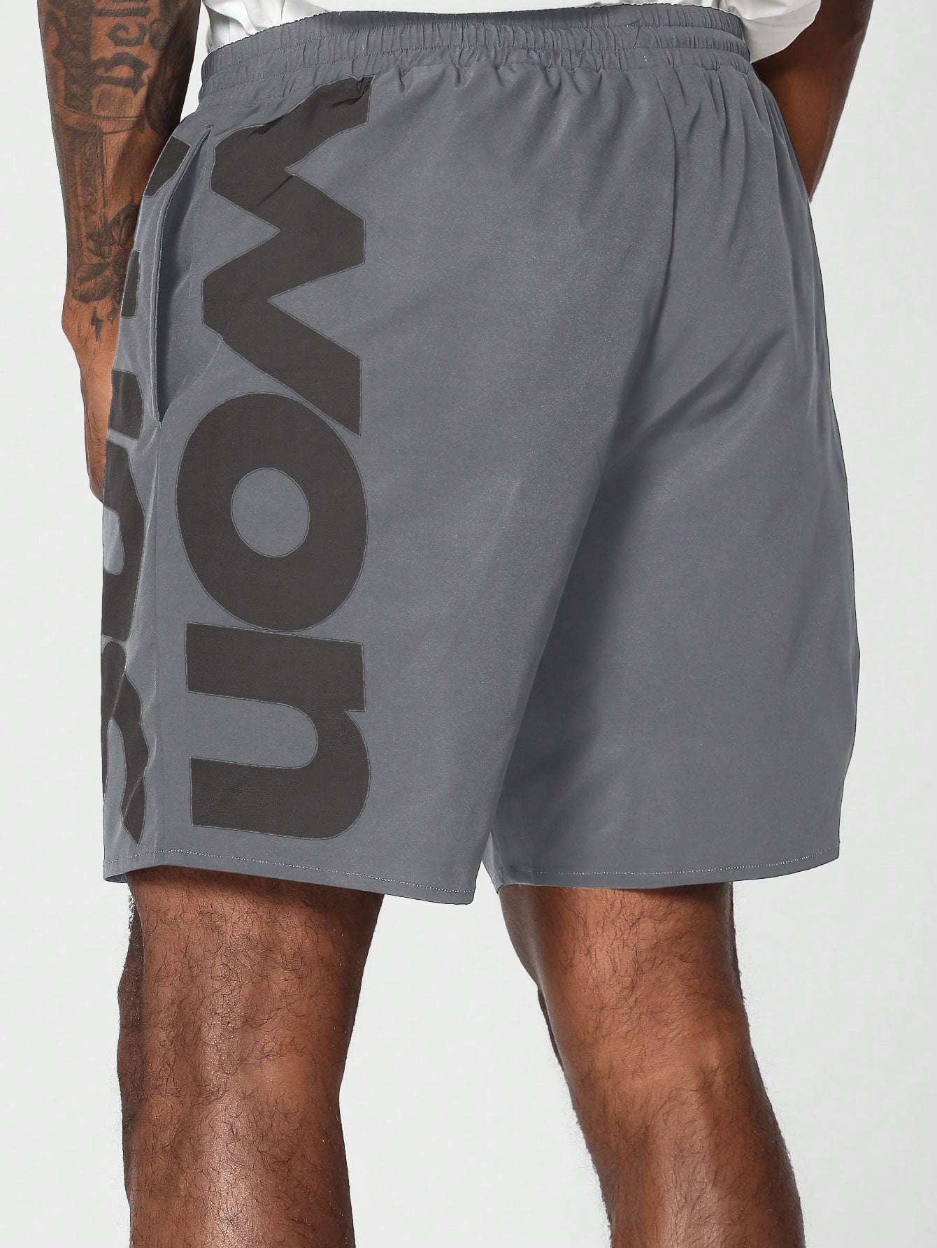 Nylon Short With Graphic For Daily Wear