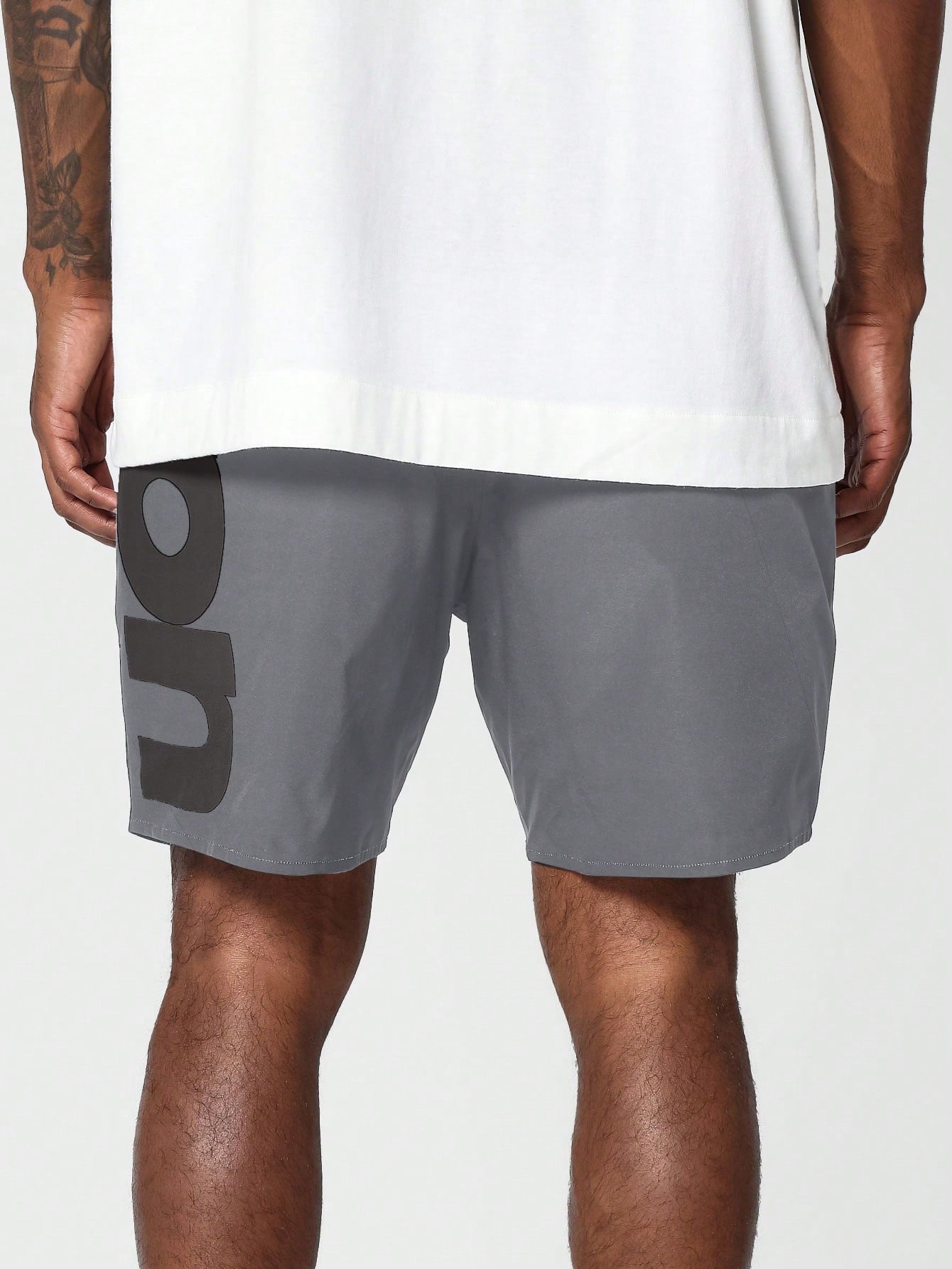 Nylon Short With Graphic For Daily Wear