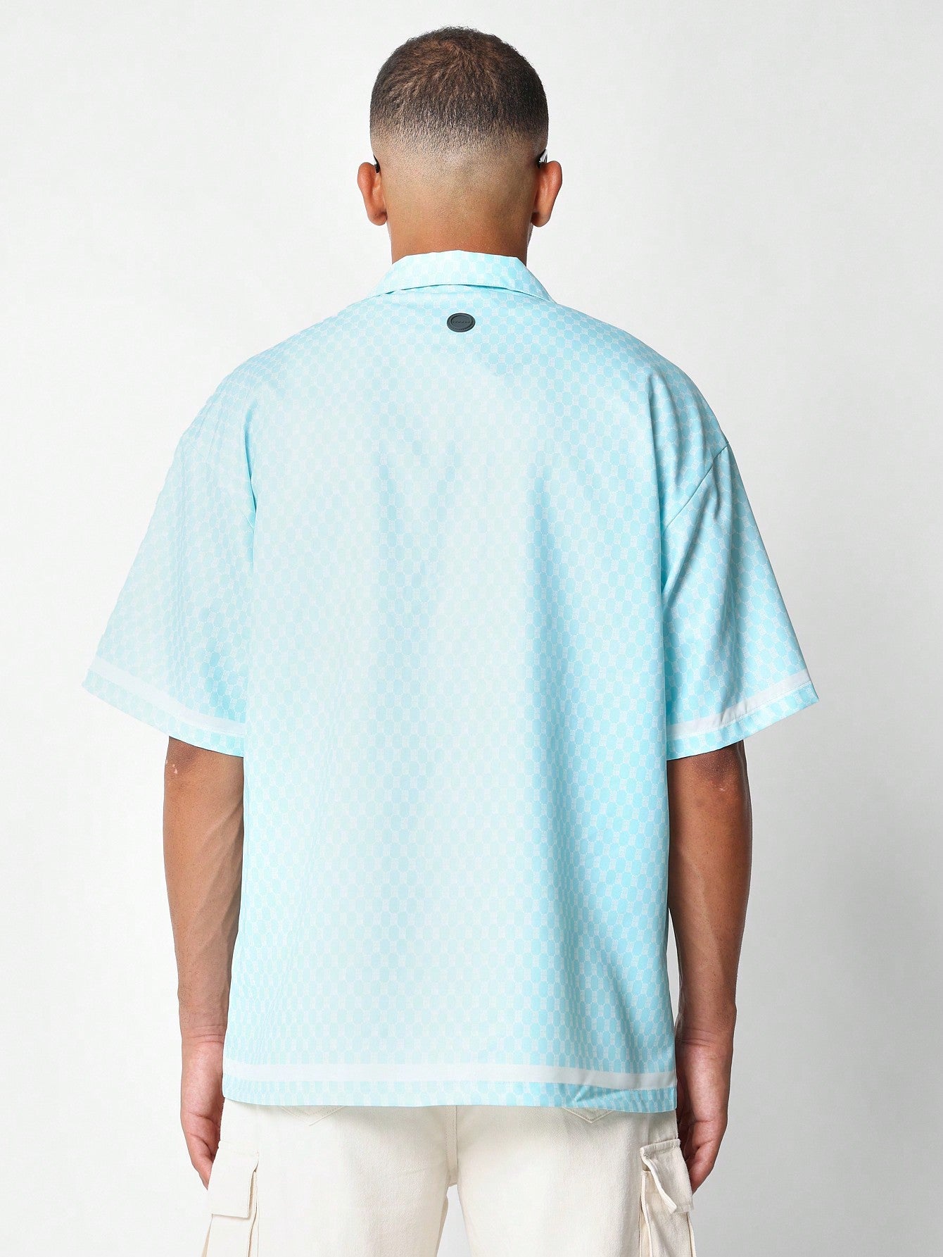 Relaxed Fit Revere Shirt With California Beach Graphic Print