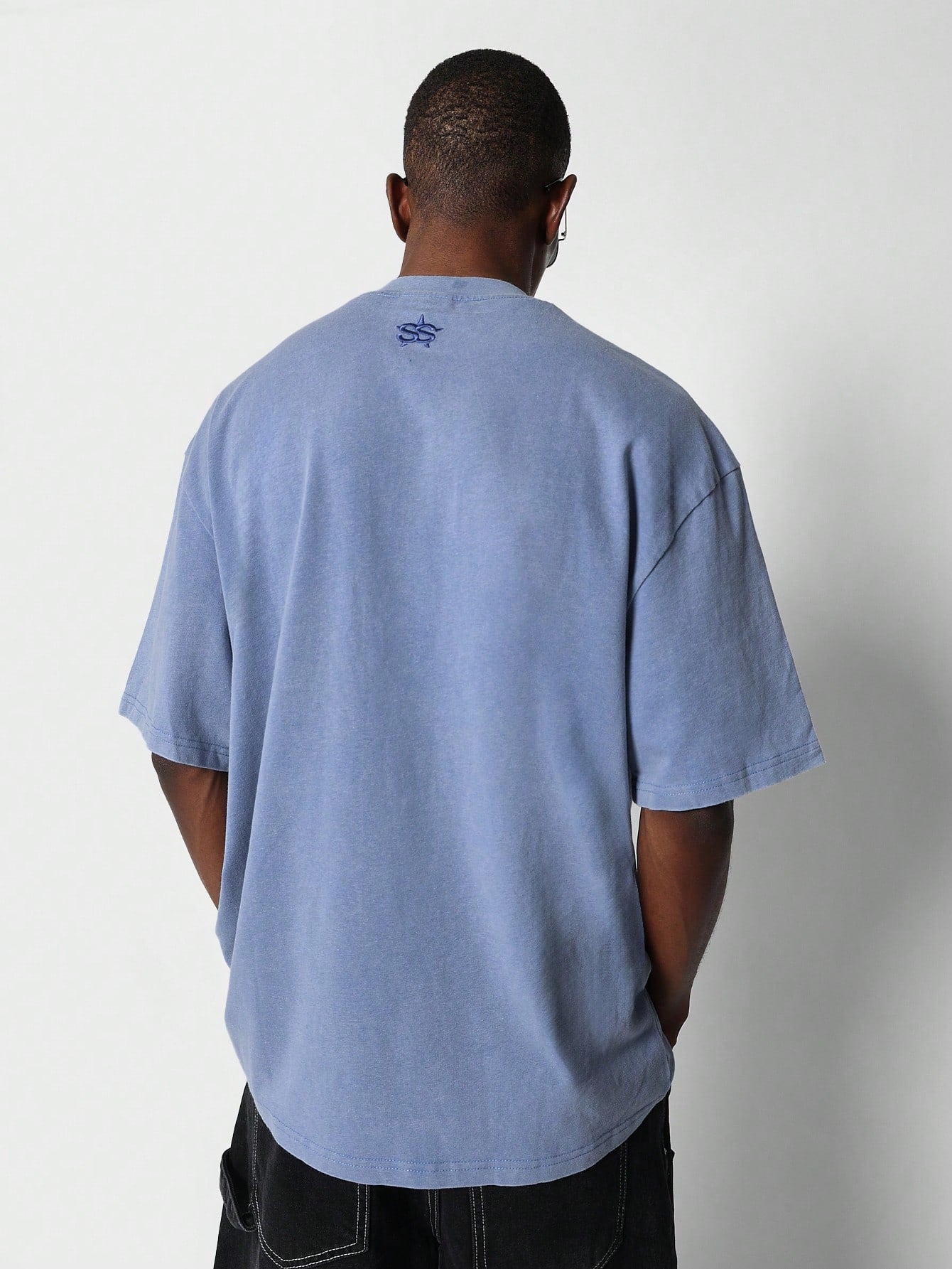 Regular Fit Washed Tee With Front Print