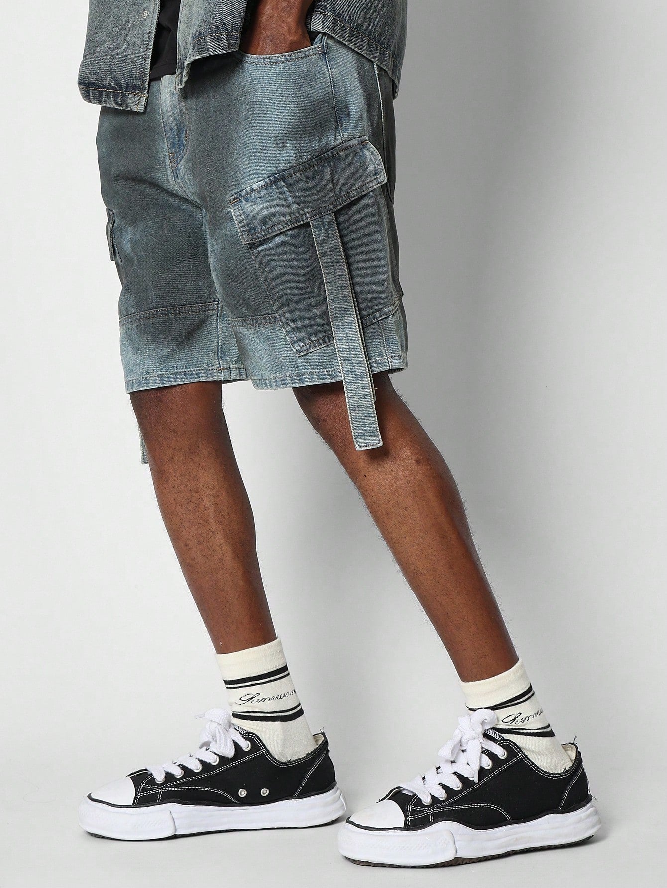 Denim Bermuda Cargo Short