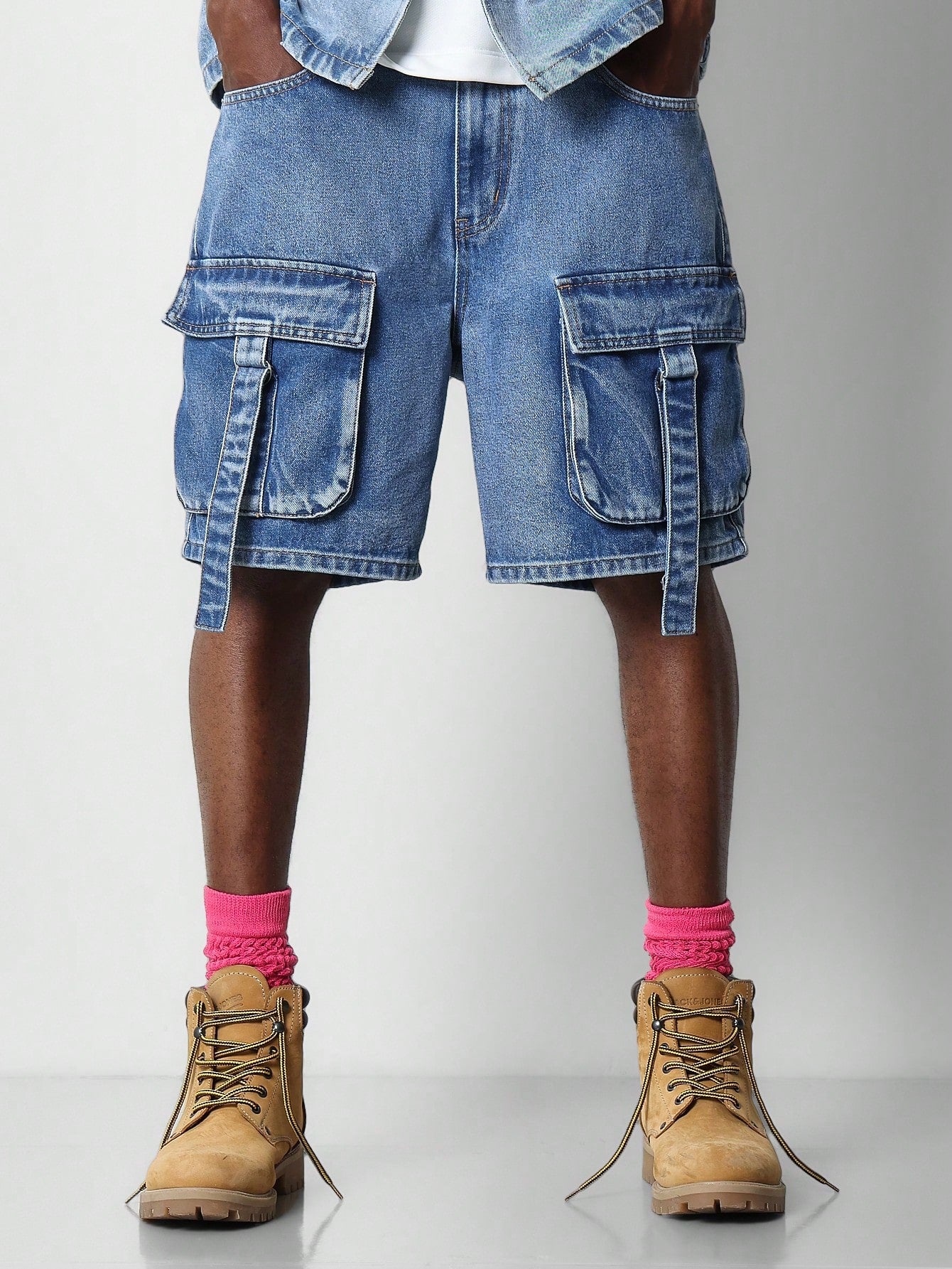 Denim Cargo Short