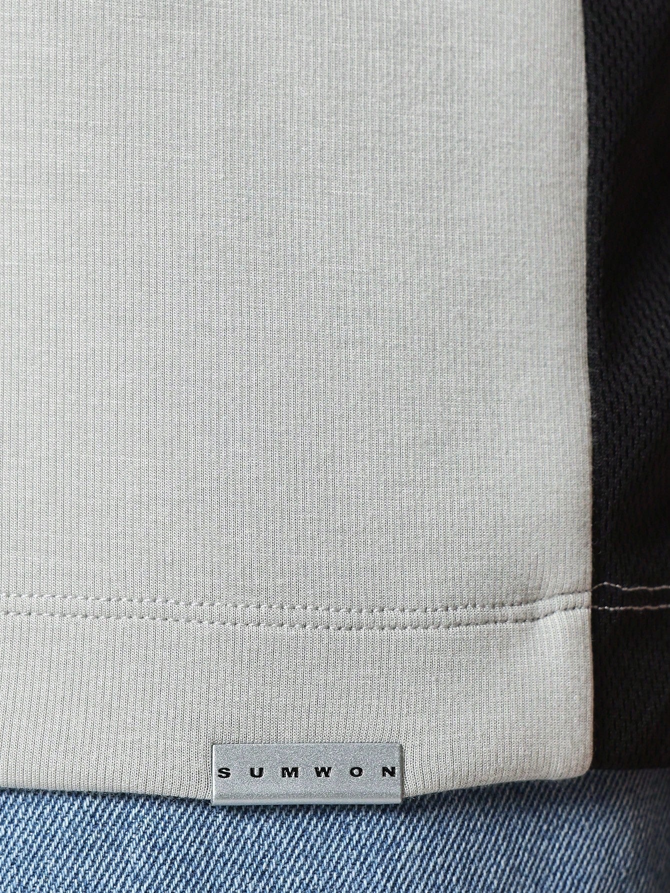 Polo Tee With Panel Detail And Back Number Print