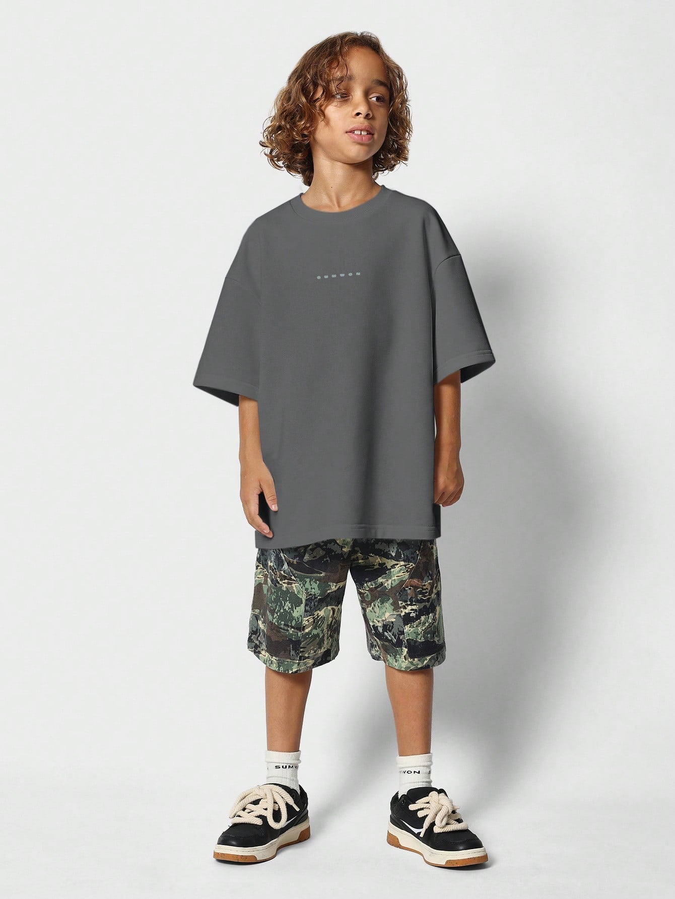 Tween Boys Heavyweight Oversized Fit Essential Tee