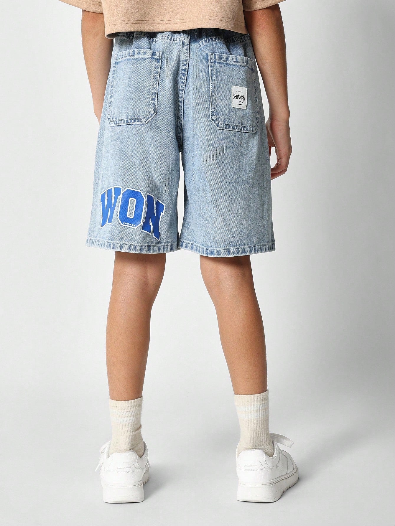 Tween Girls Pull On Drop Crotch Jort With Graphic Print