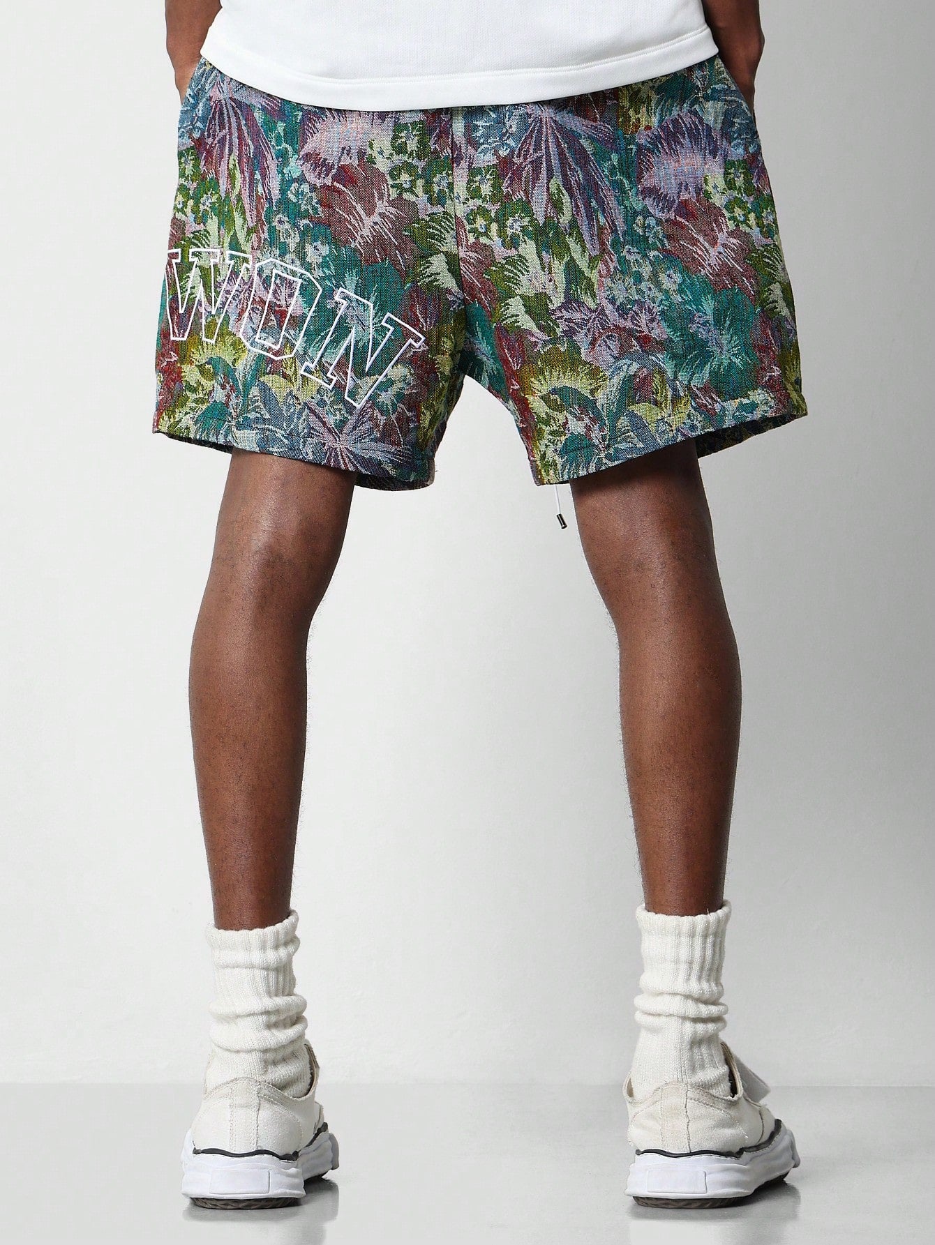 Jacquard Short With Embroidery