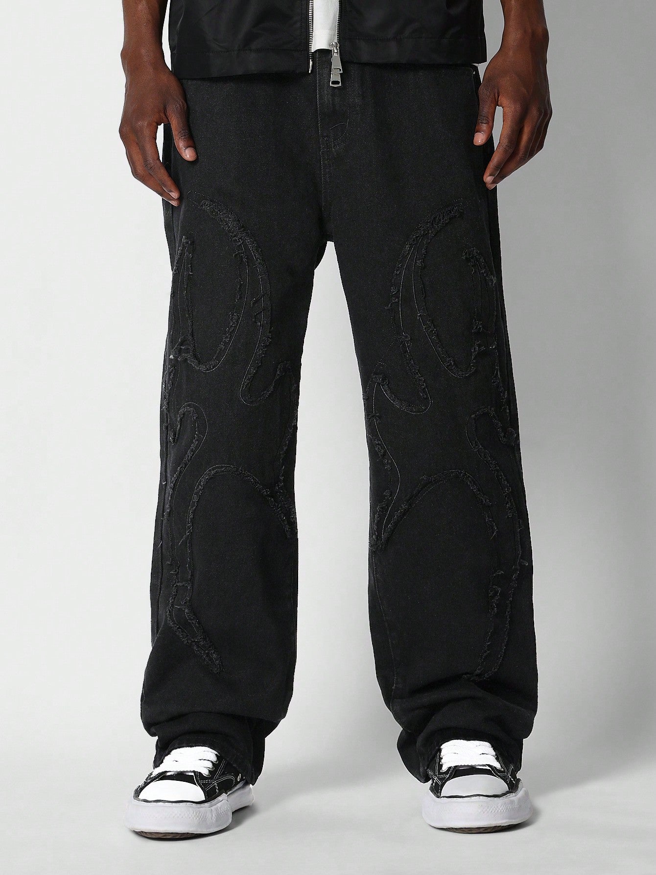 Loose Fit Jean With Exposed Seam Detail