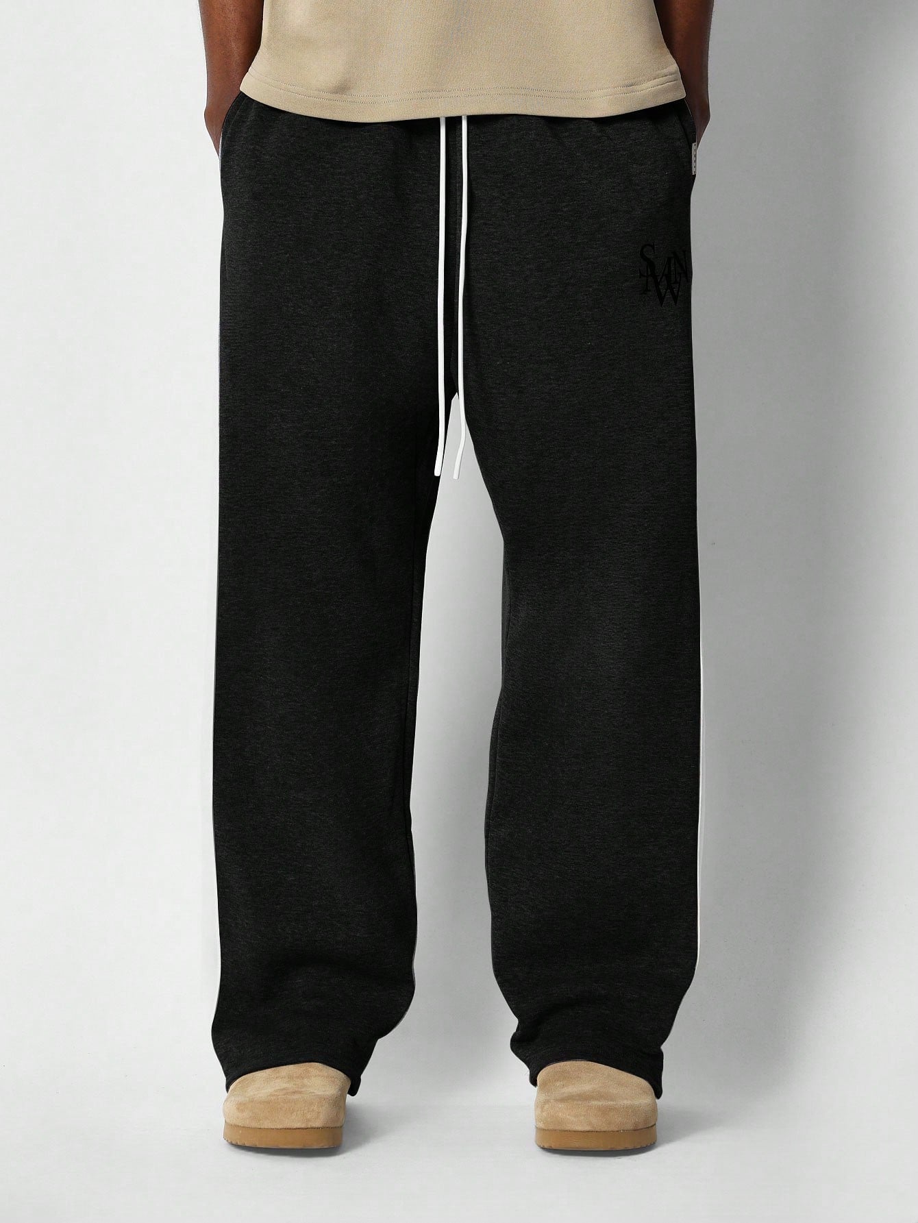 Drop Crotch Jogger With Side Panel