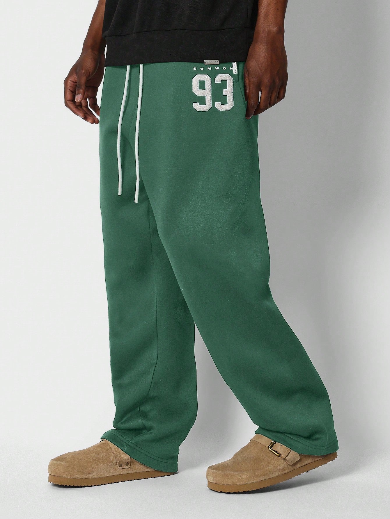 Drop Crotch Jogger With Front Applique