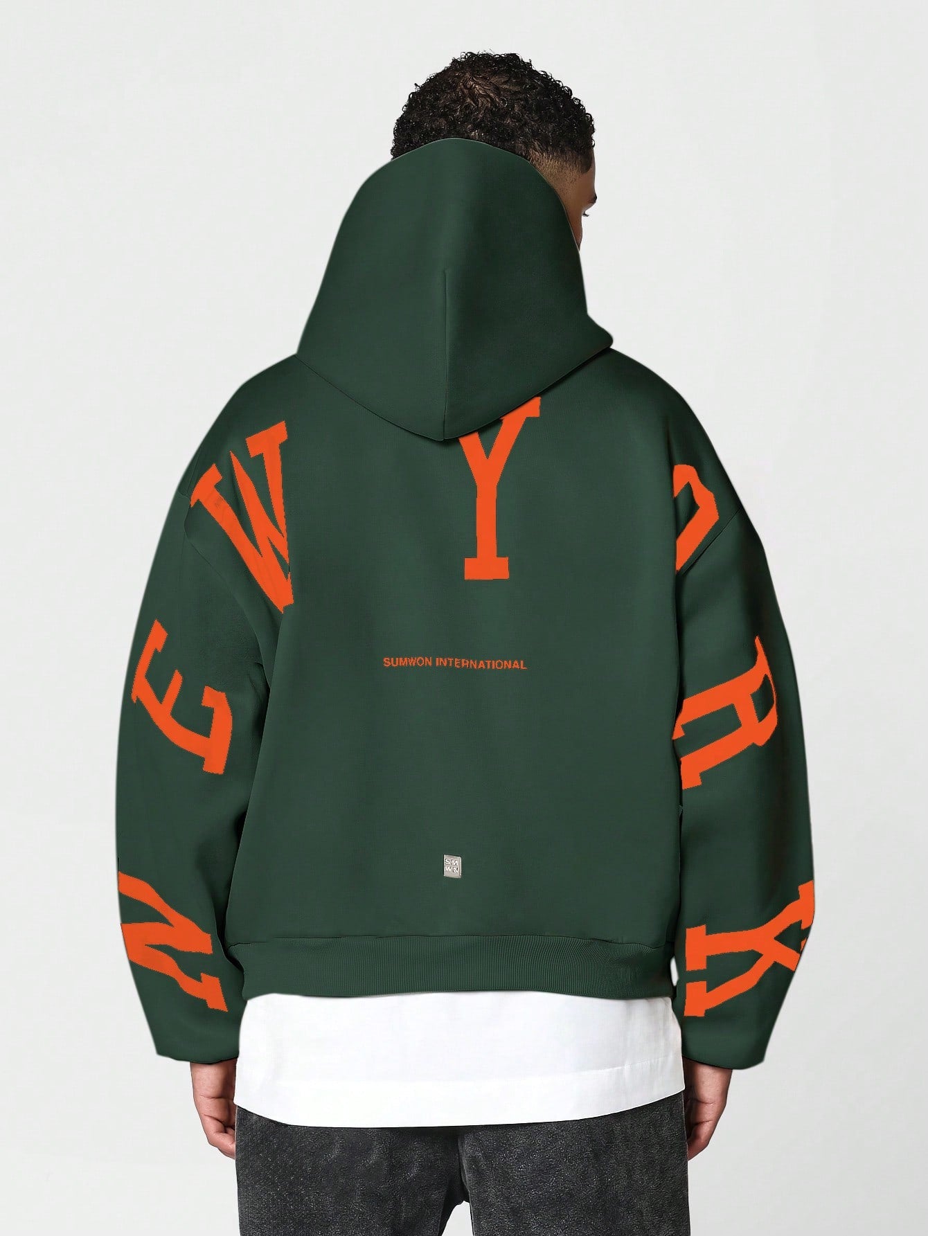 Overhead Hoodie With Back New York Print