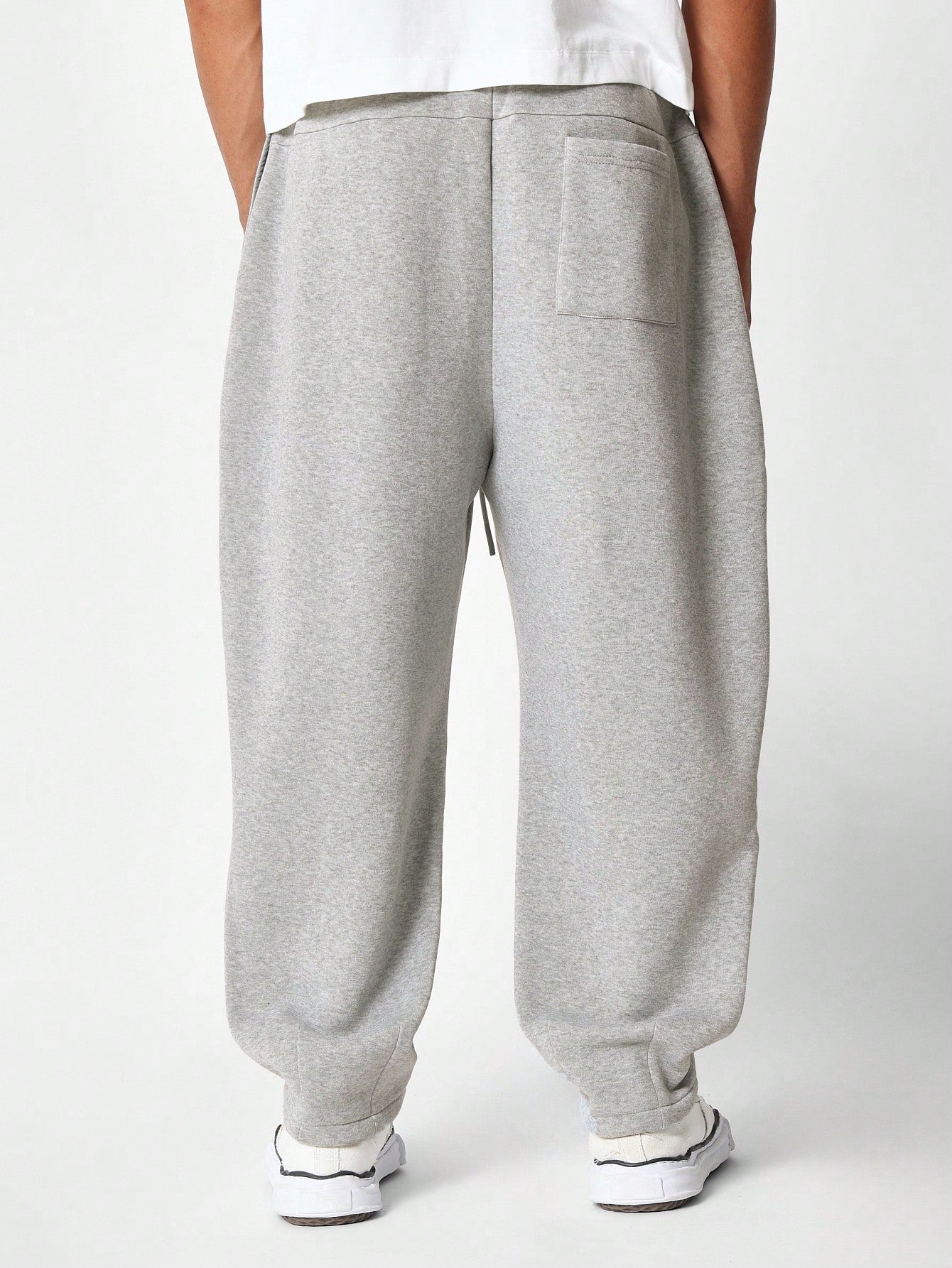 Loose Fit Baggy Jogger With Hem Pleats