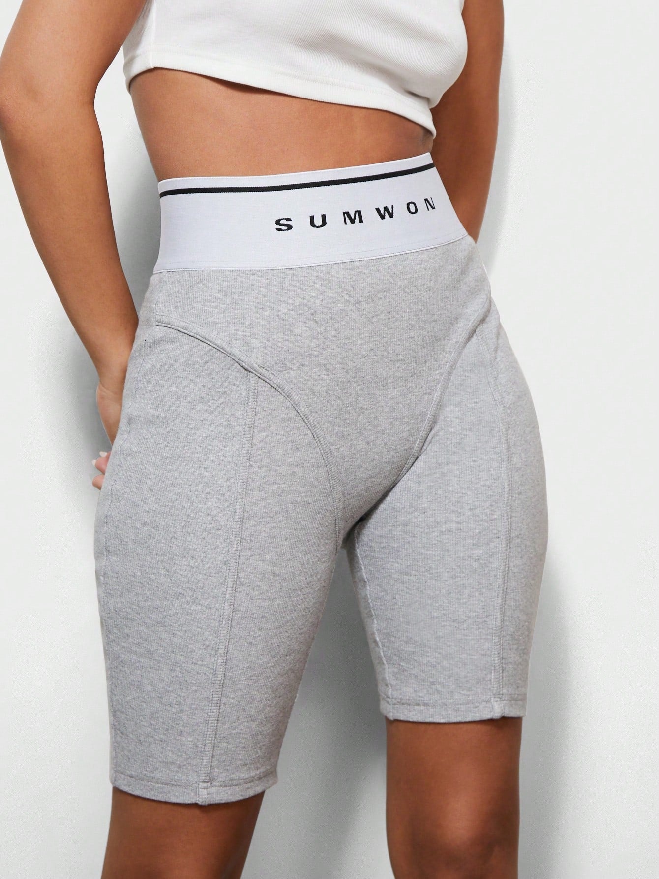 SUMWON X WOMEN Biker Short With Elastic Waistband