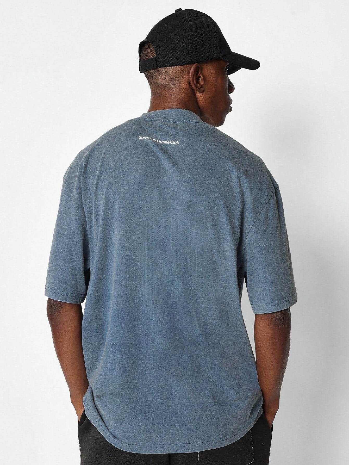 Tee With Front Pocket And Los Angeles Print